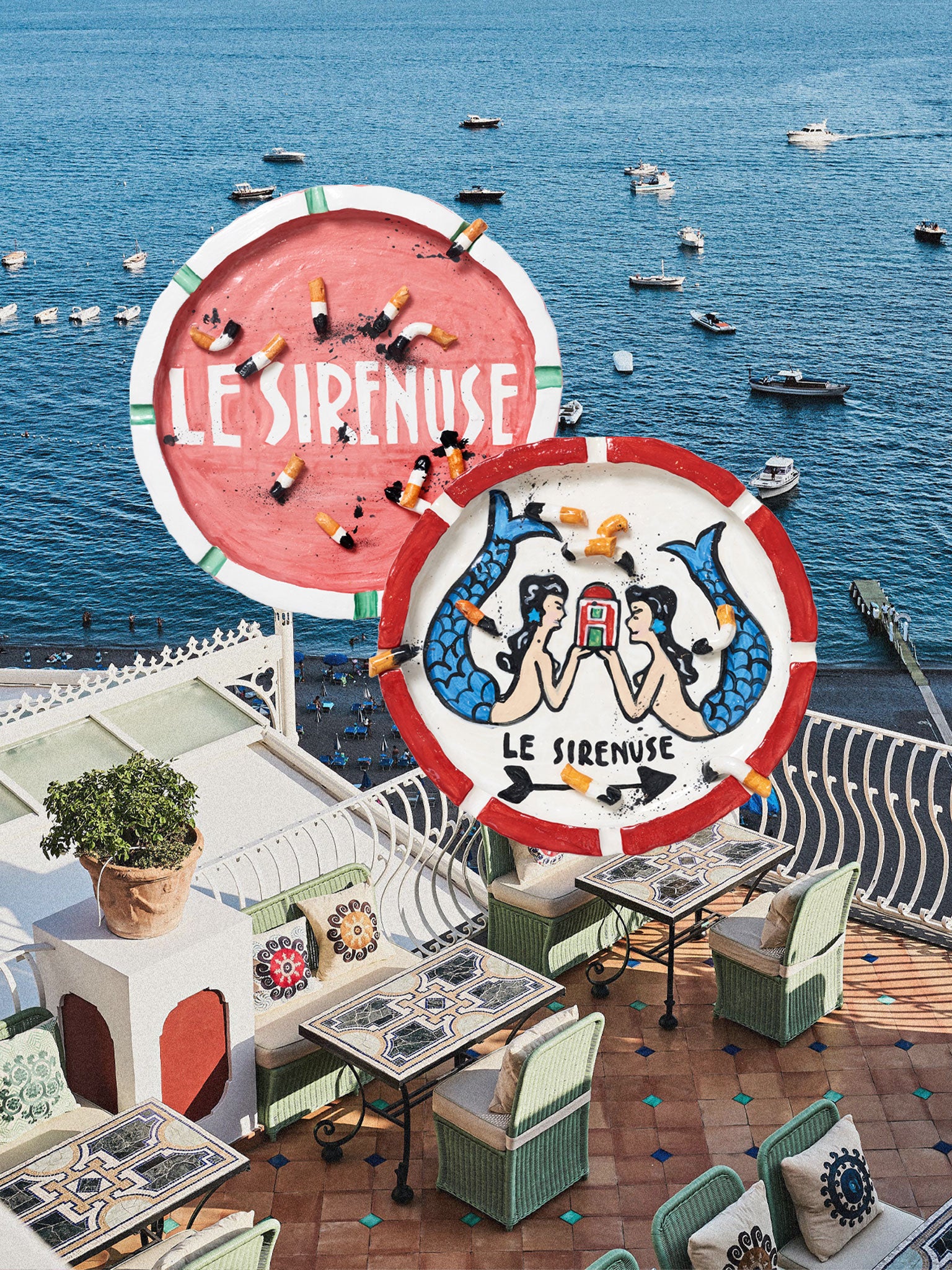 Le Sirenuse Ashtrays by Jake Clark