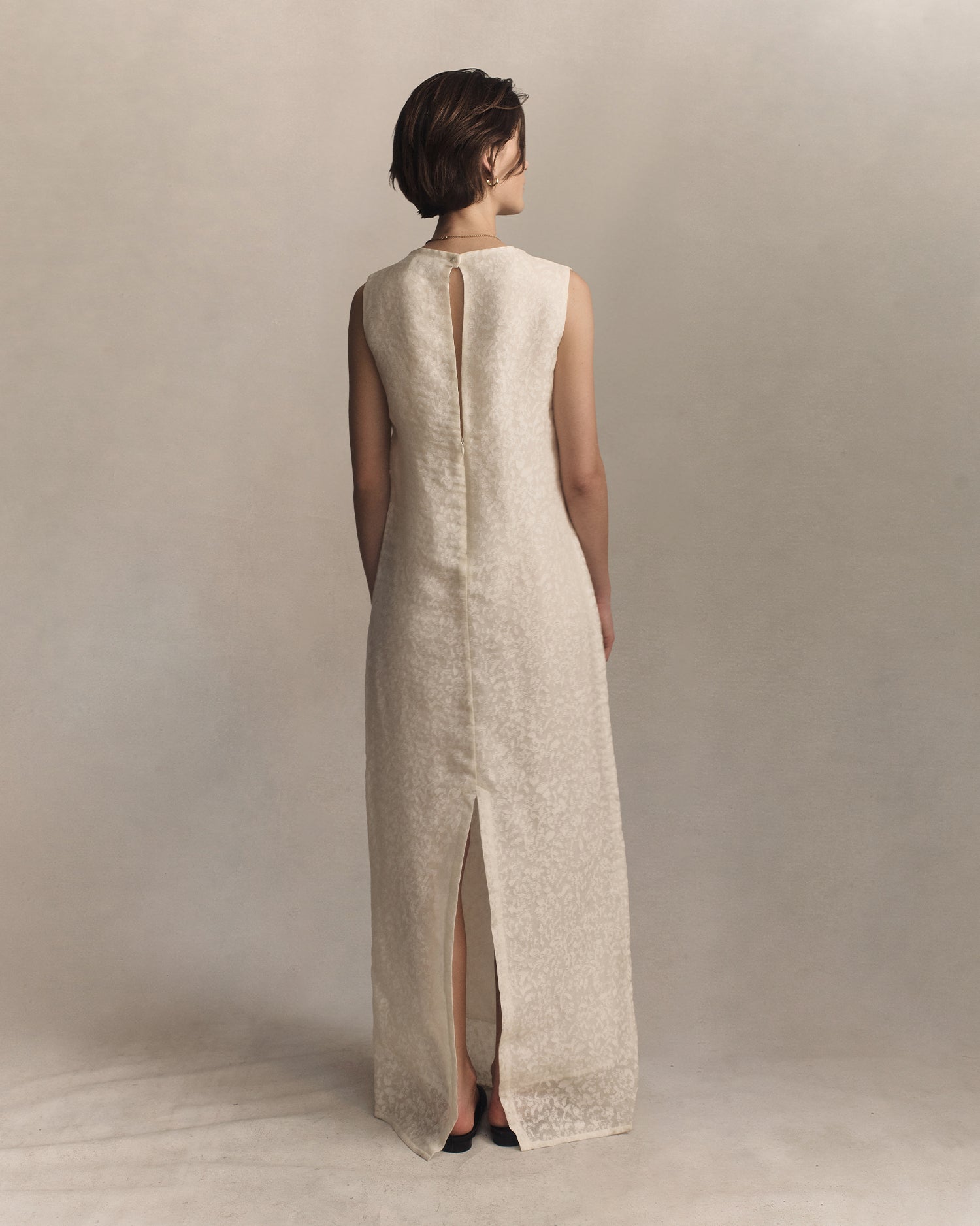 Mara Boat Neck Maxi Dress - Cloud