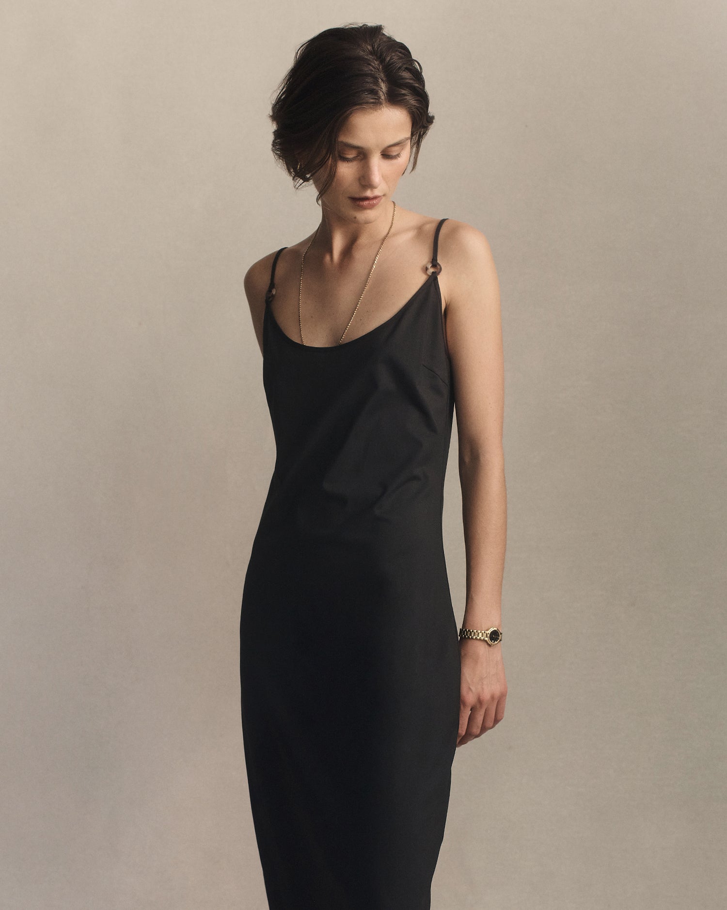 Caroline Slip Dress - Black