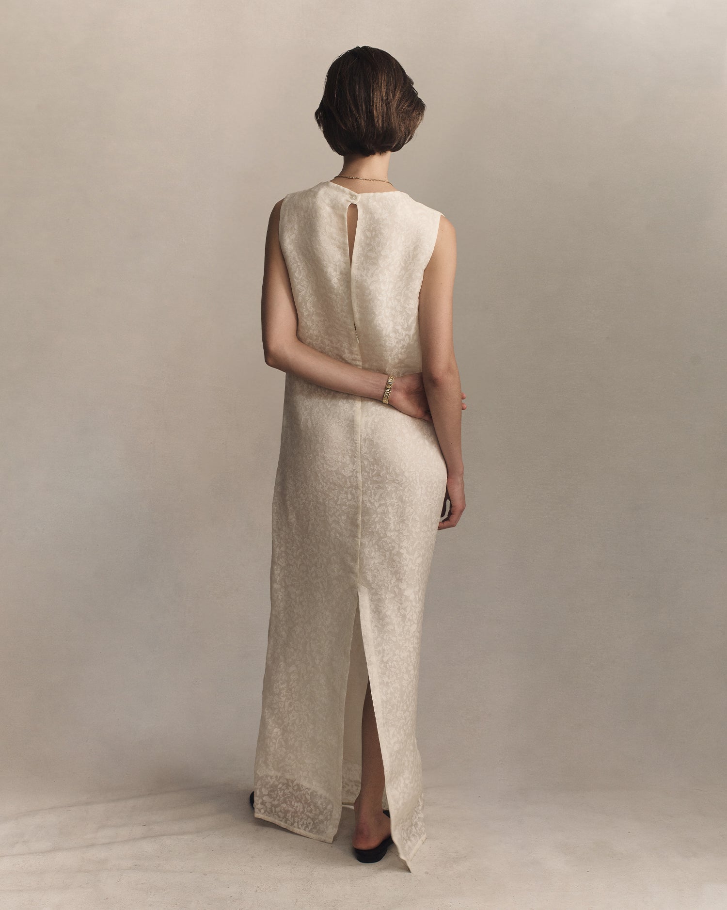 Mara Boat Neck Maxi Dress - Cloud