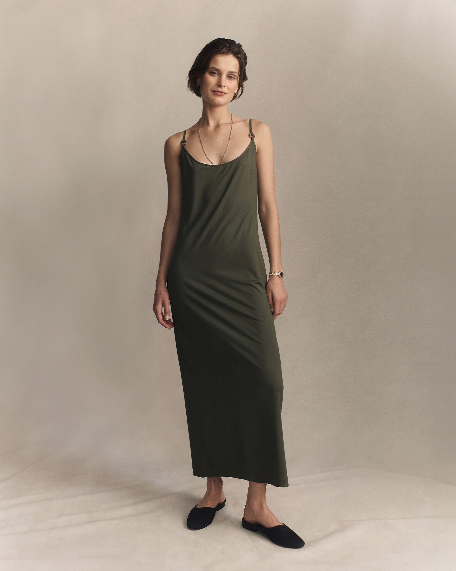 Caroline Dress - Olive