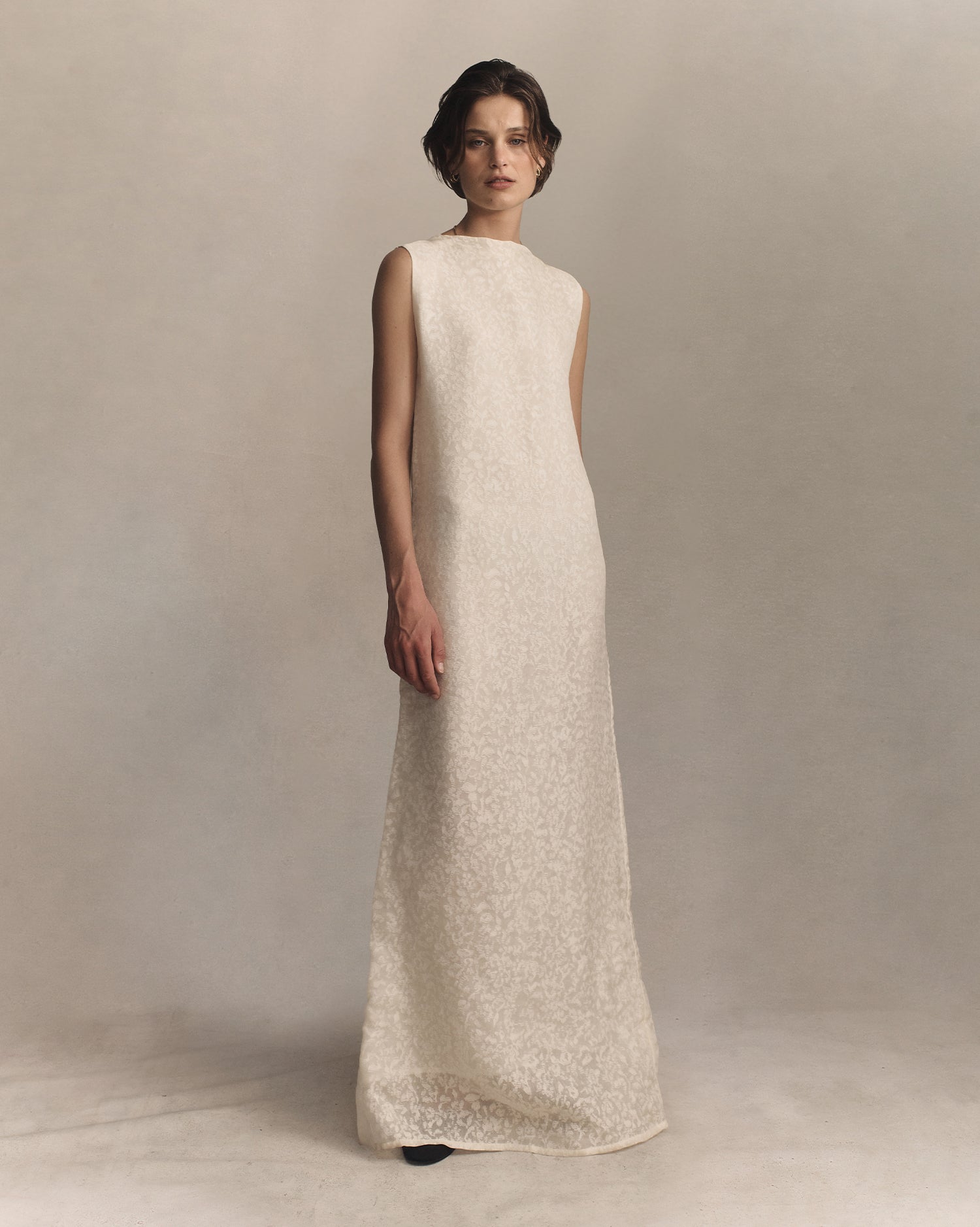 Mara Boat Neck Maxi Dress - Cloud