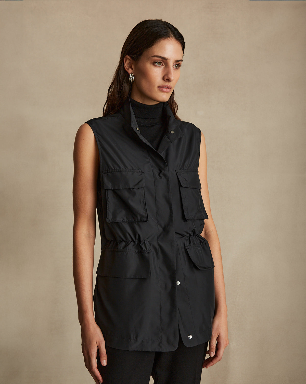 Safari Vest - Black | P Johnson