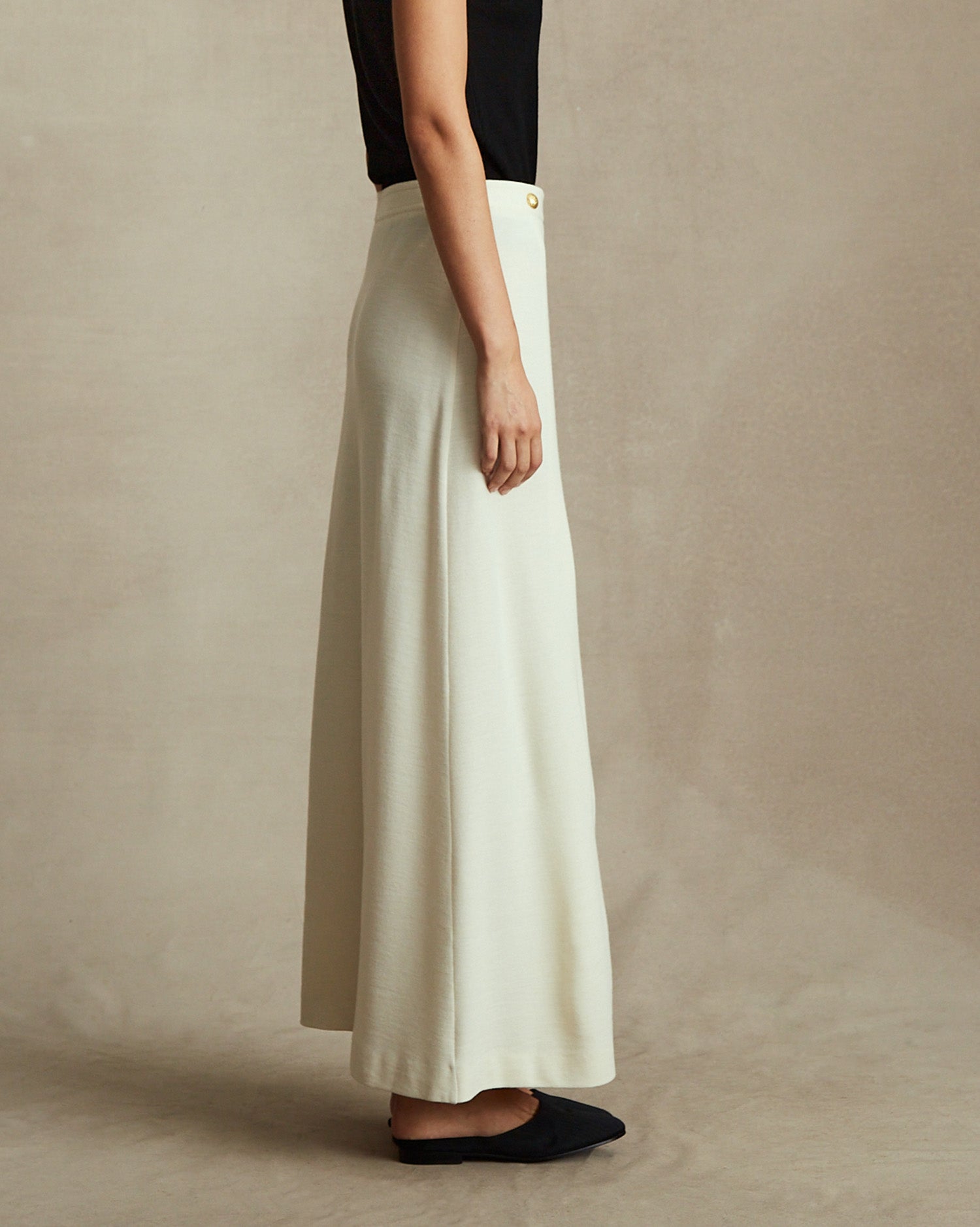 Rose Wrap Skirt - Off White