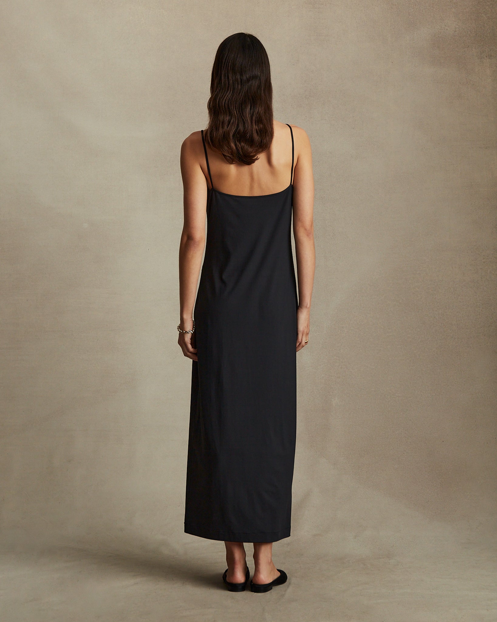 Caroline Slip Dress - Black