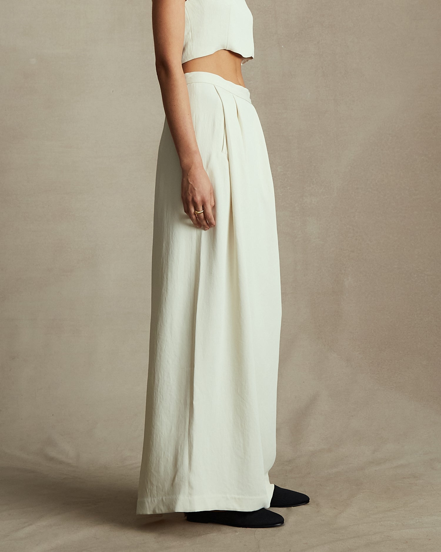 Helena Straight Skirt - Cream