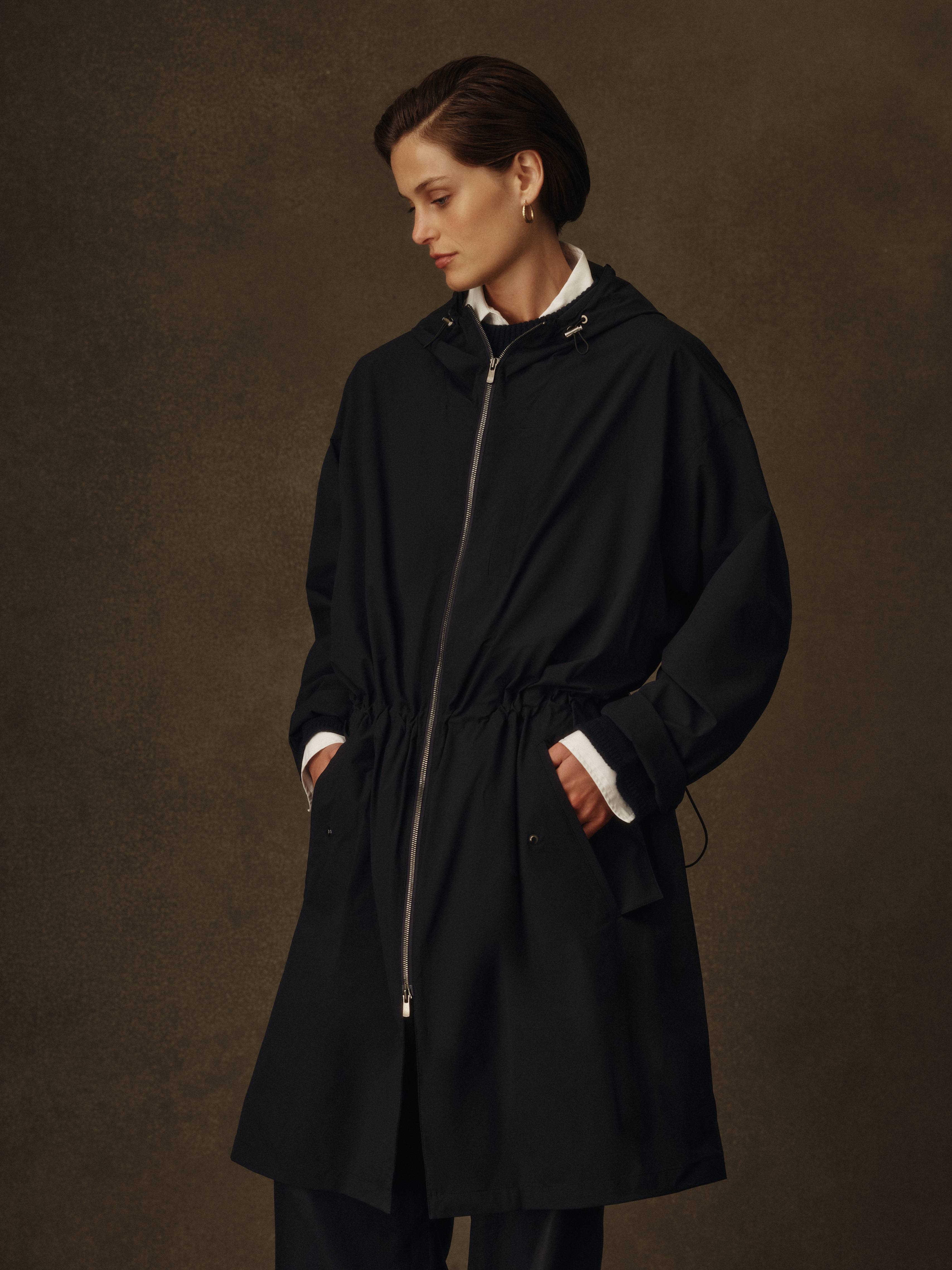 Bez Femme Rain Mac - Navy