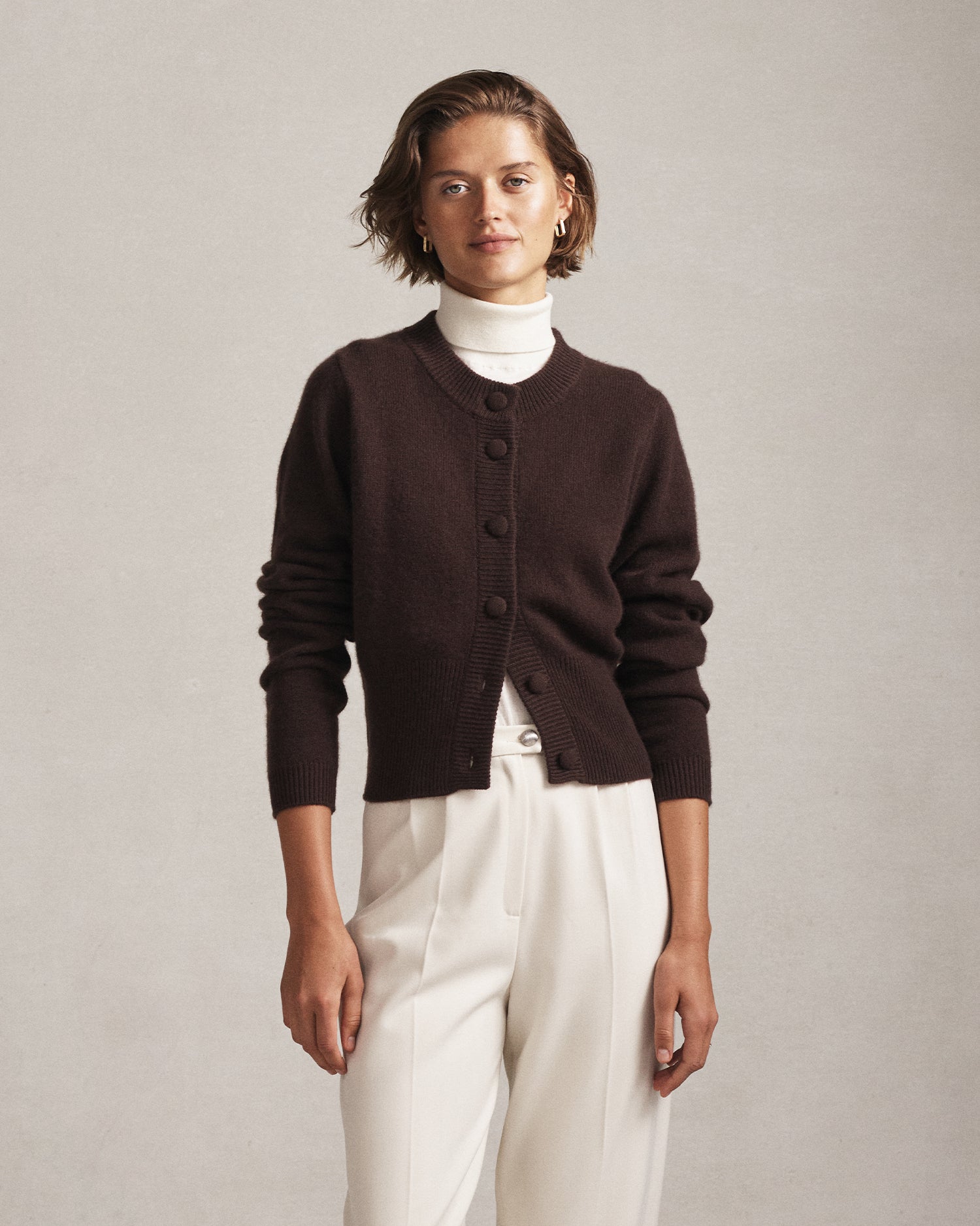 Emily Cardigan - Chocolate