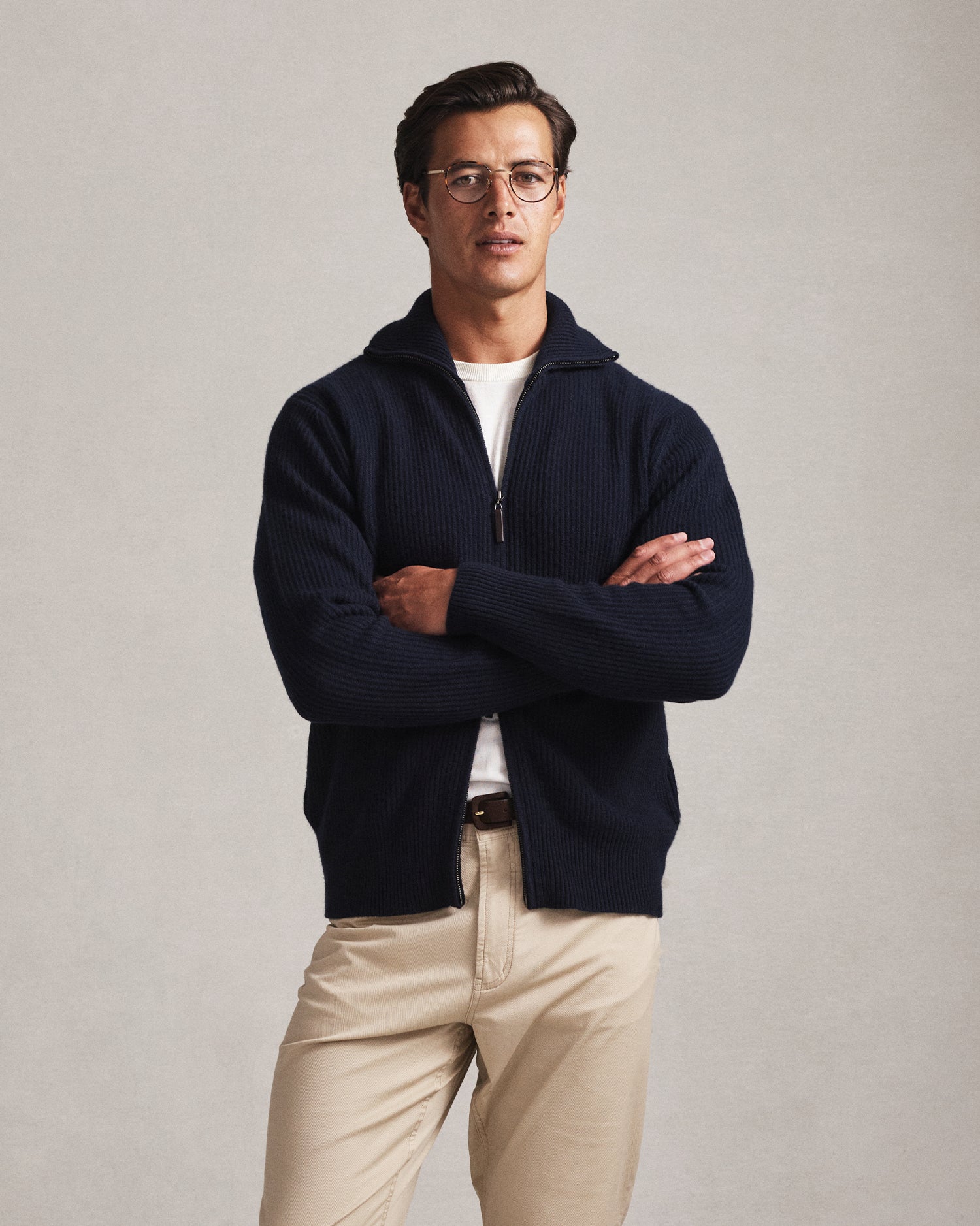 Royal Cashmere Cardigan - Navy