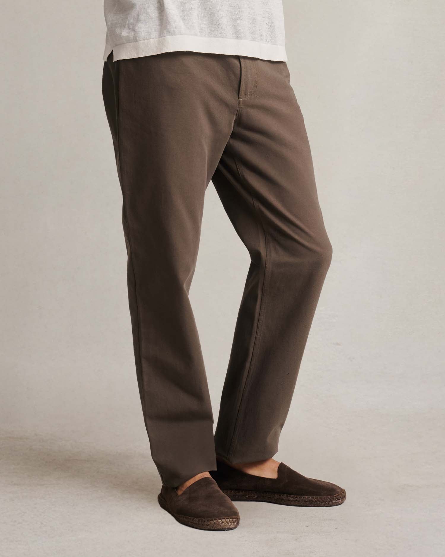 Five Pocket Canvas Trouser - Khaki