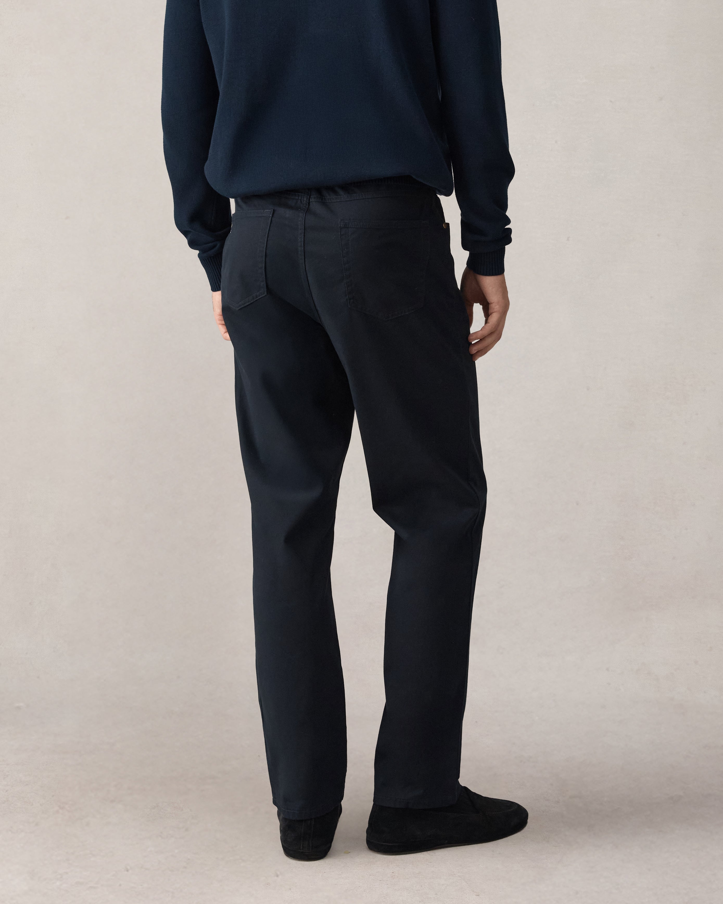 Five Pocket Canvas Trouser - Navy