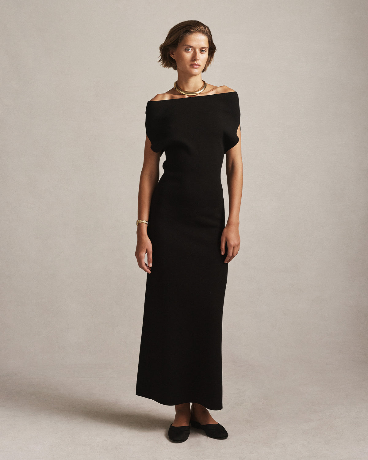 Coralie Off Shoulder Knit Dress