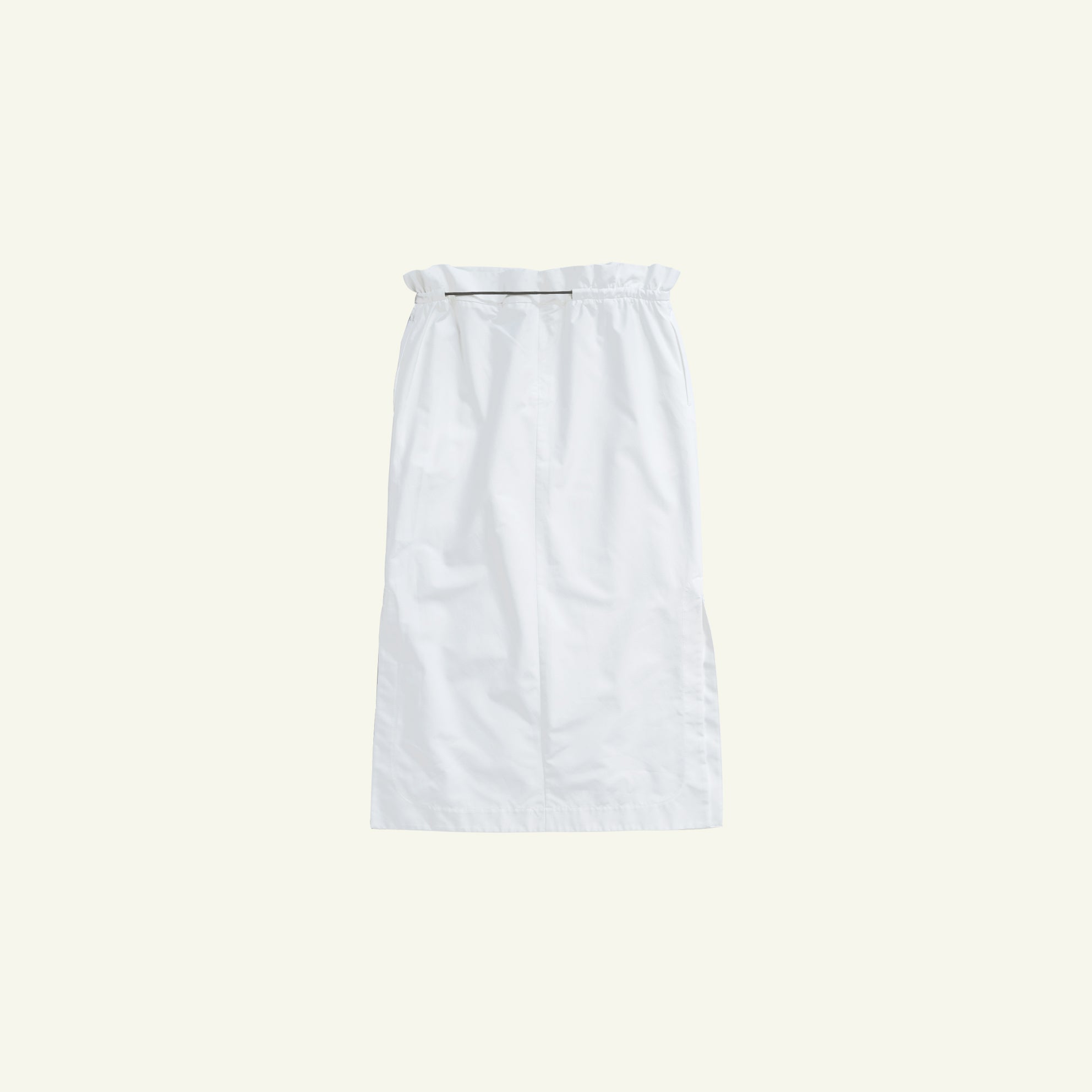 Amelia Skirt - White Silk Cotton