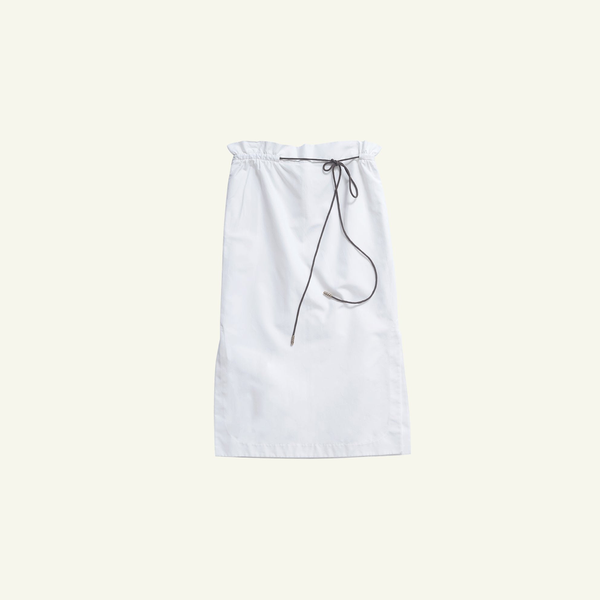 Amelia Skirt - White Silk Cotton