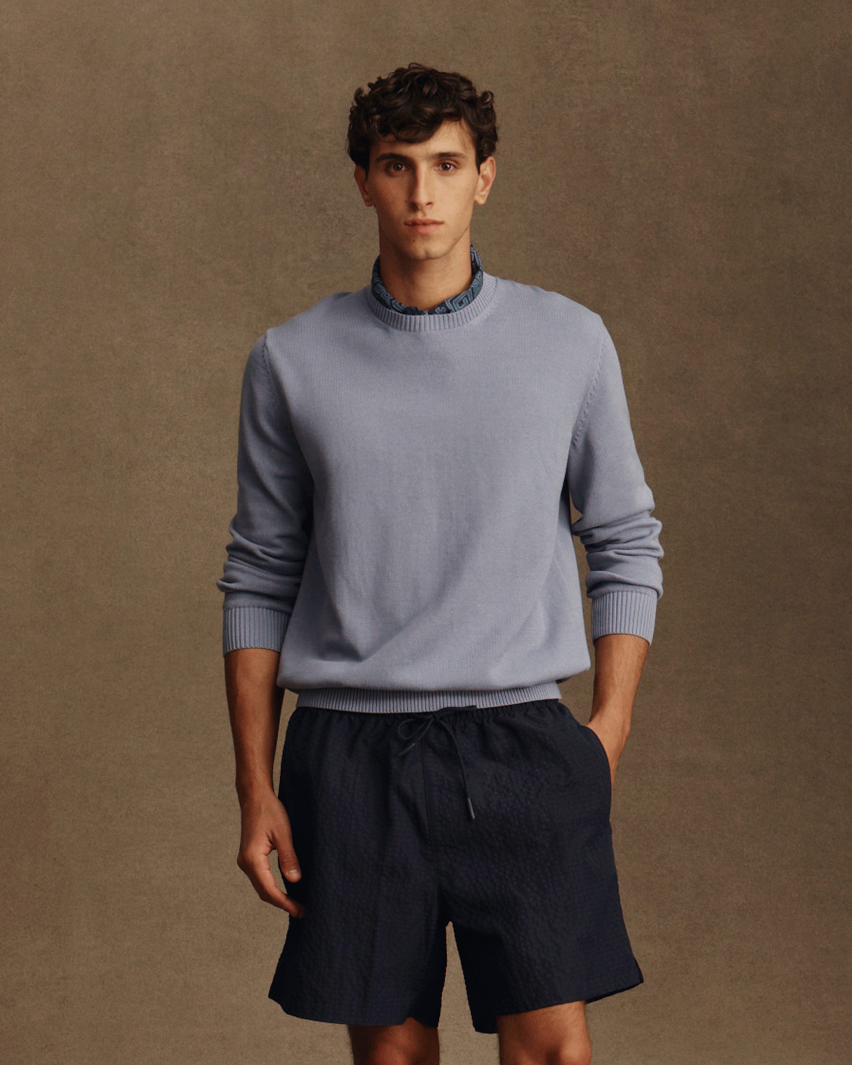 Yachtie Sweater - Denim Blue