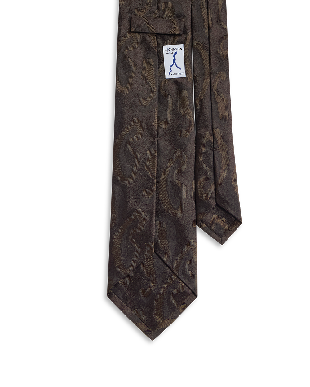 Abstract Paisley Tie - Chocolate