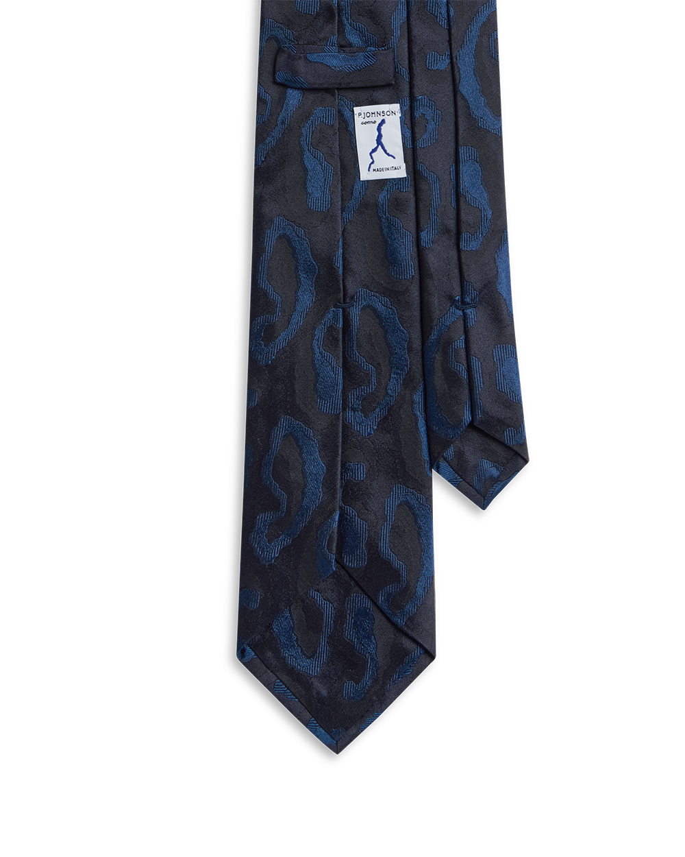 Abstract Paisley Tie - Navy