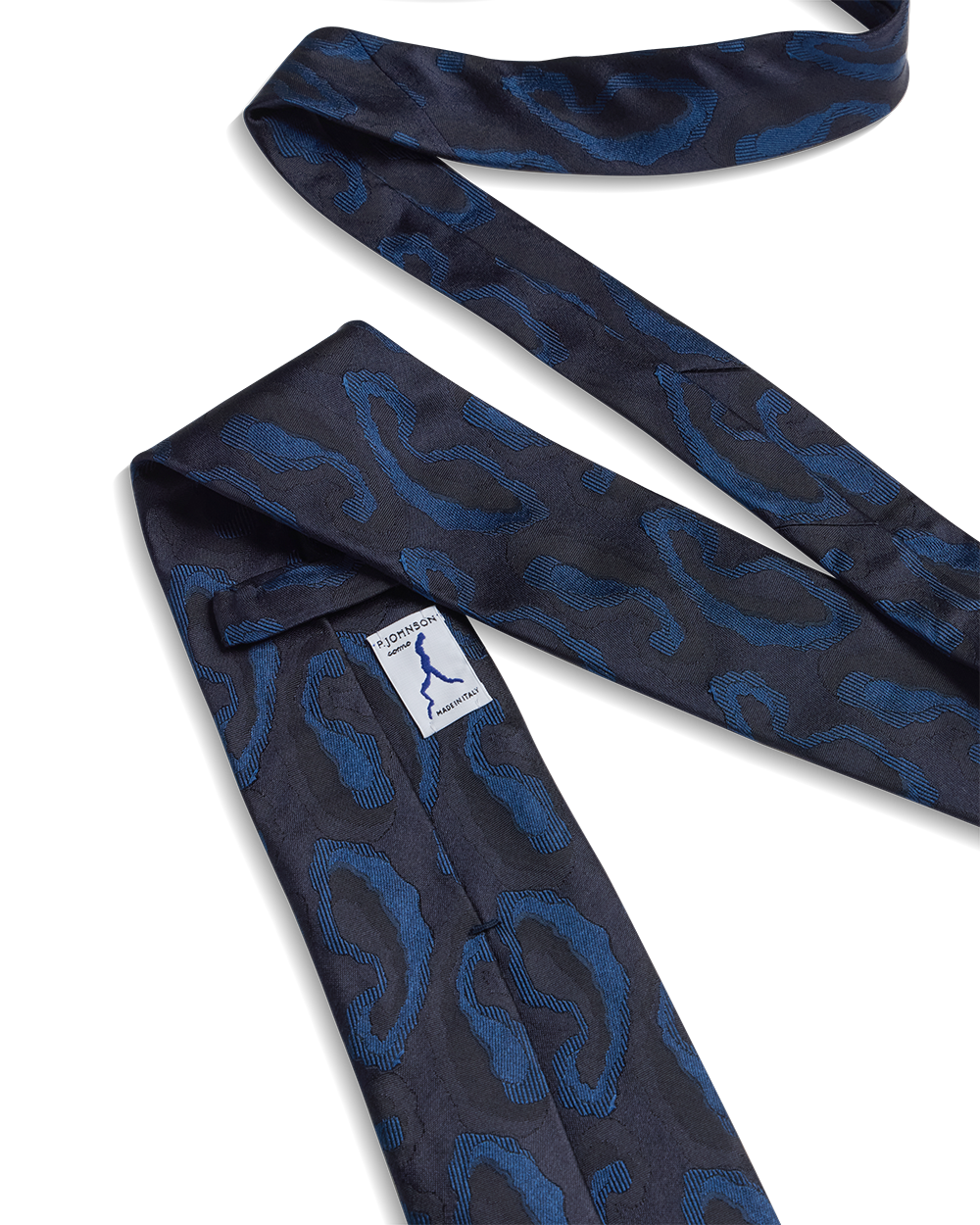 Abstract Paisley Tie - Navy