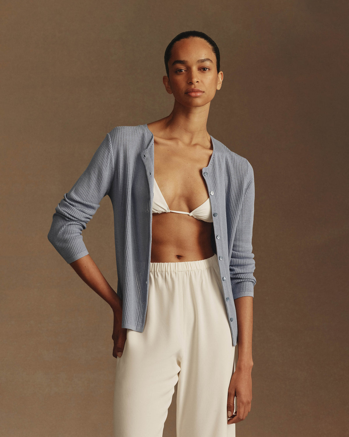 Anya Cardigan - Lake Blue