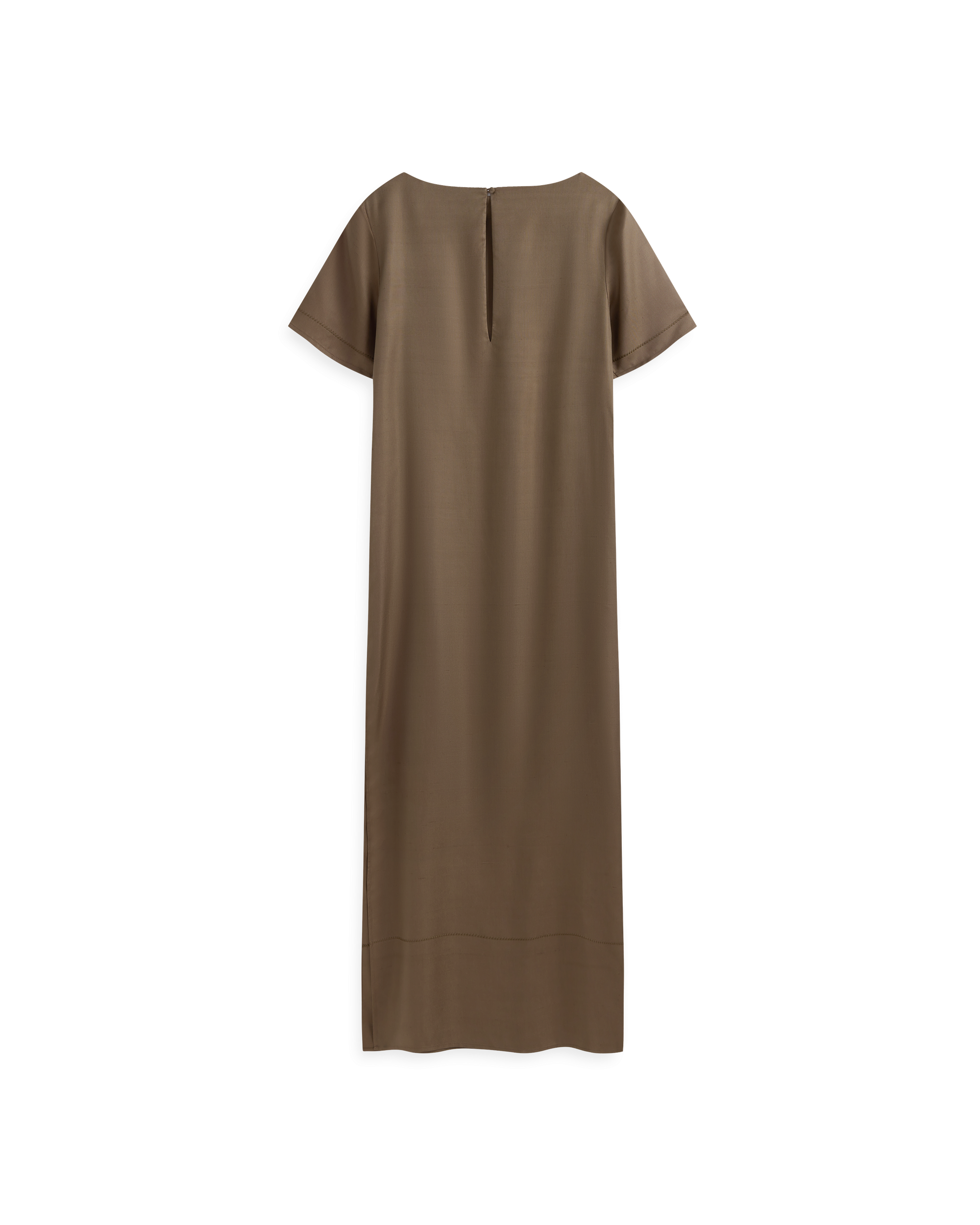 Audrey Dress - Taupe Dupioni