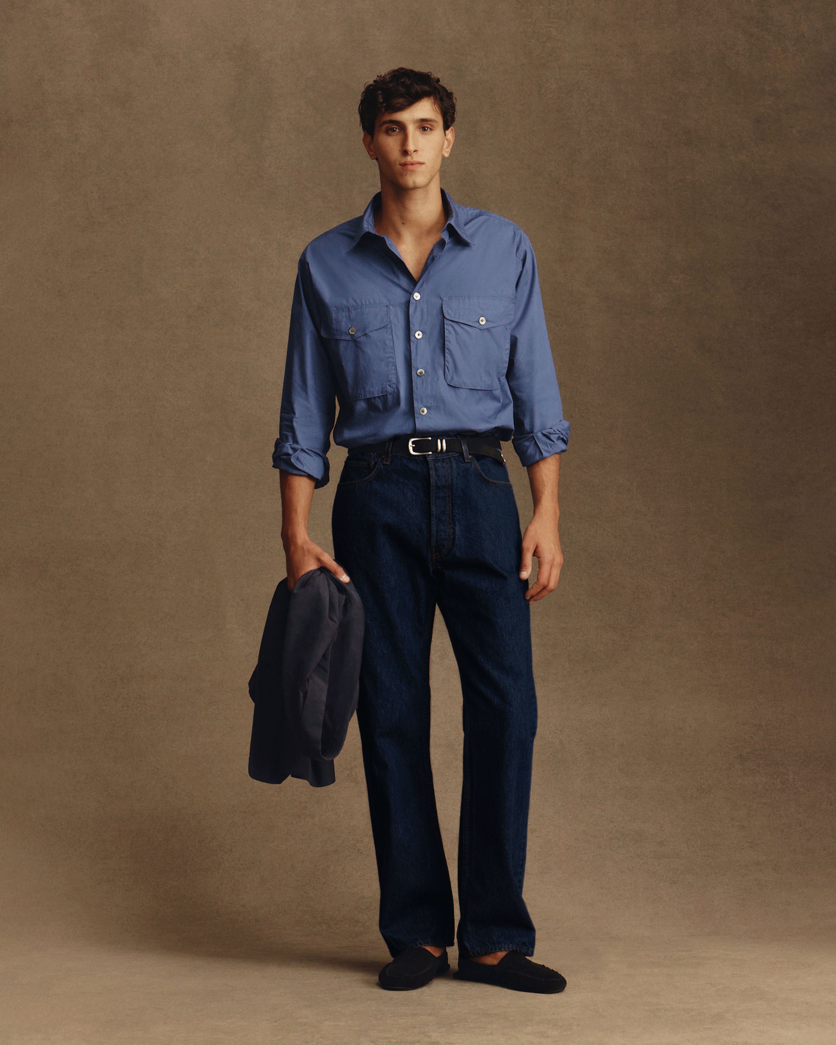Alby Shirt - Denim Blue Poplin