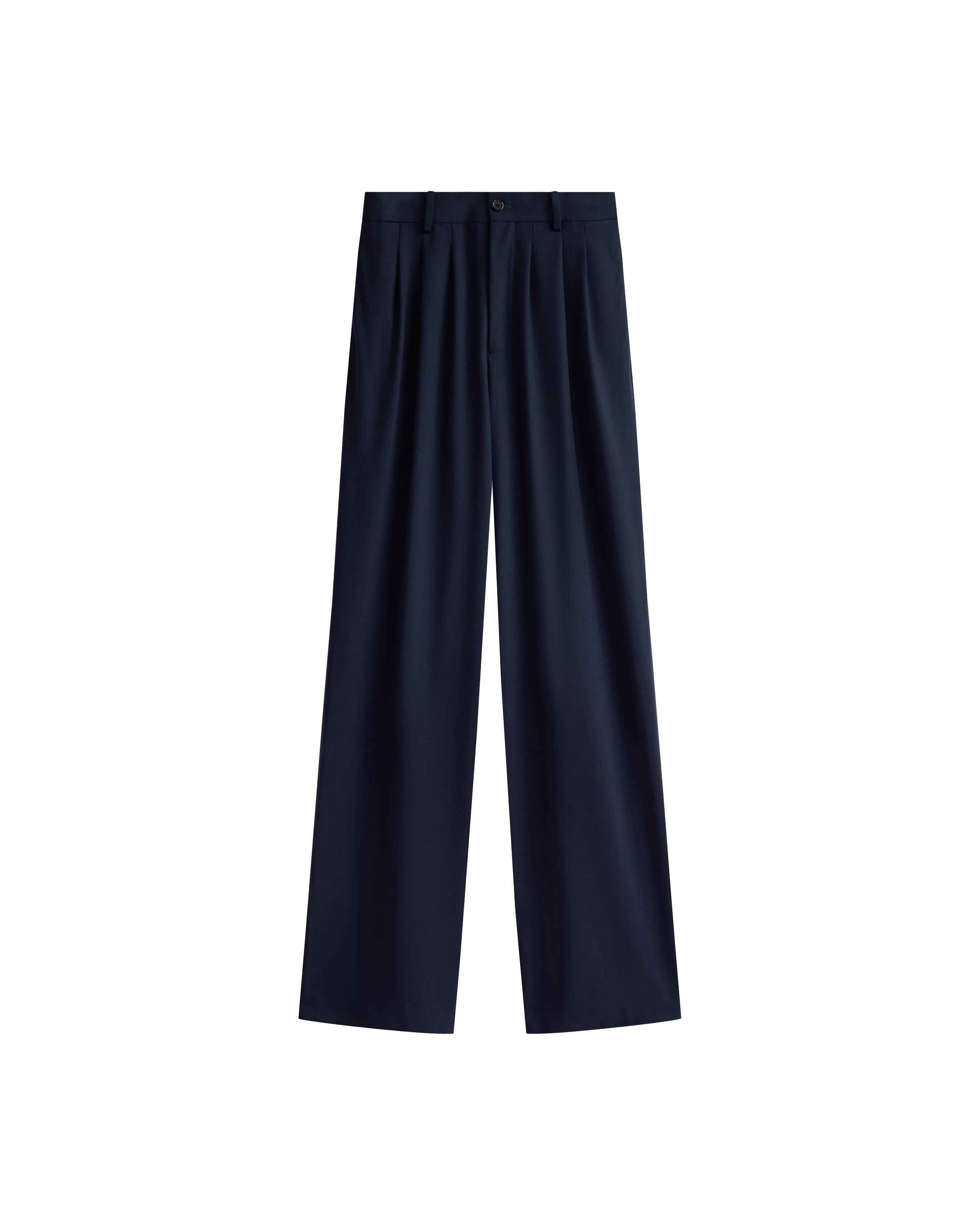 Ava Pleated Trouser - Dark Navy