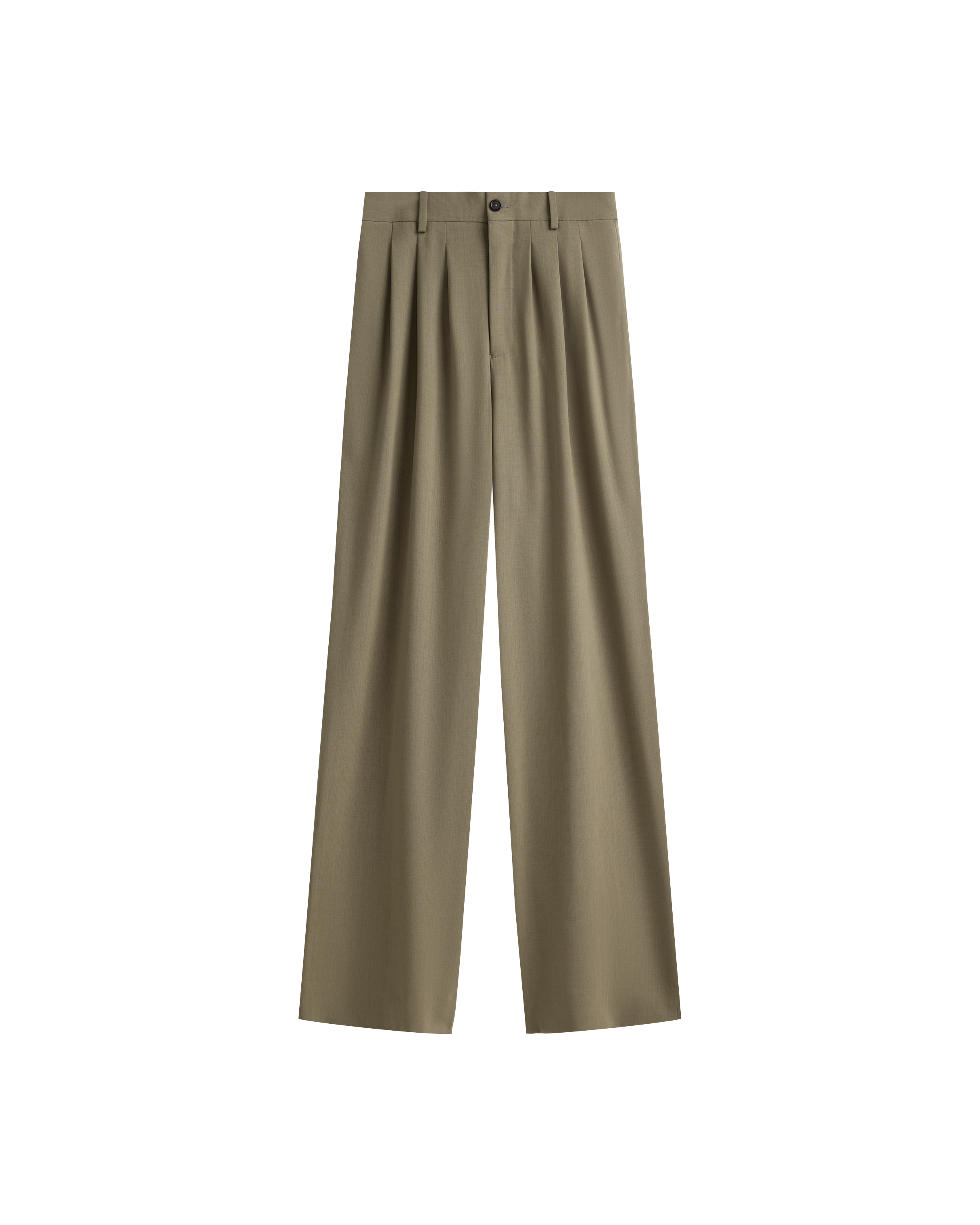 Ava Pleated Trouser - Taupe