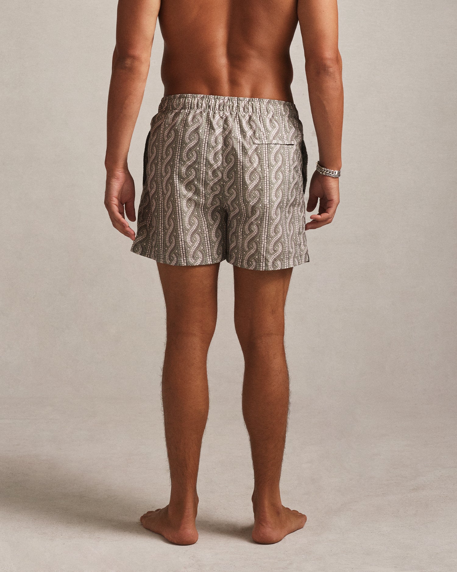 Babylon Swim Short - Vertical Green