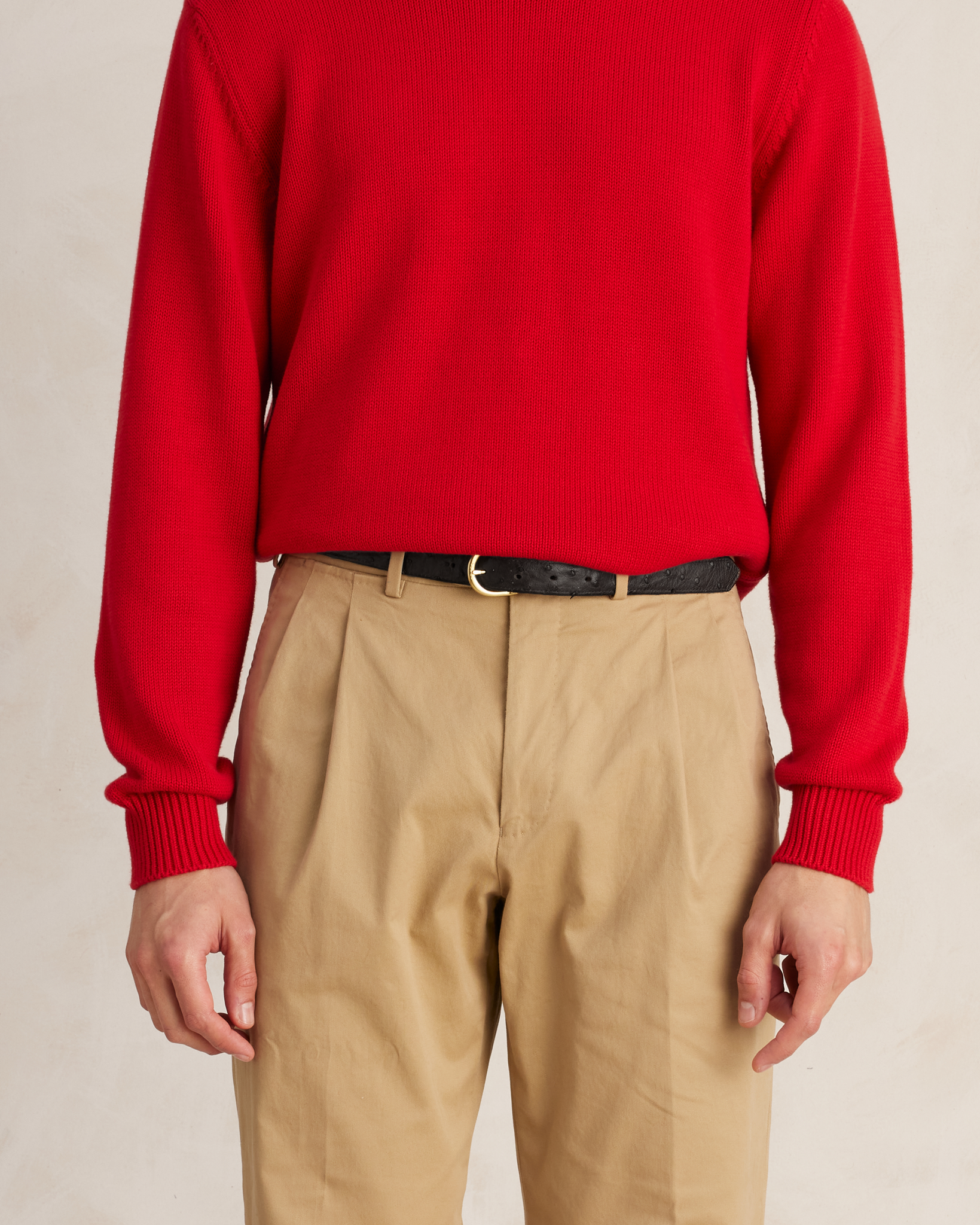 Ostrich Belt 25mm - Black