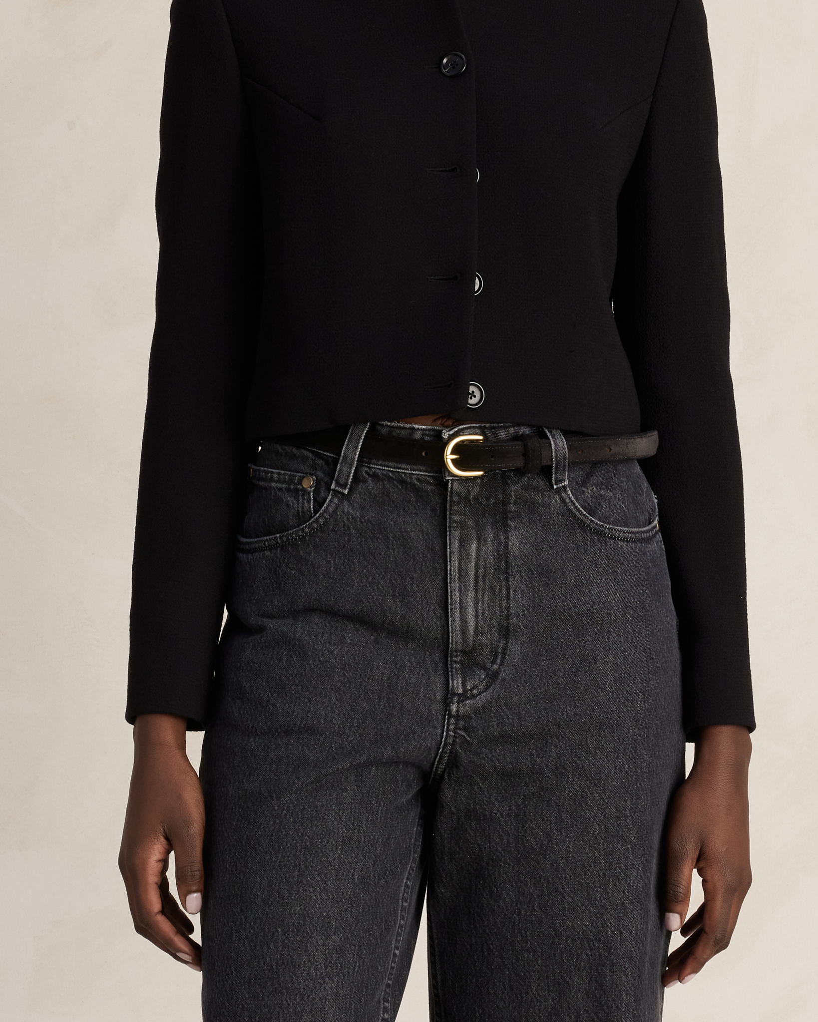 Suede Belt 20mm - Black