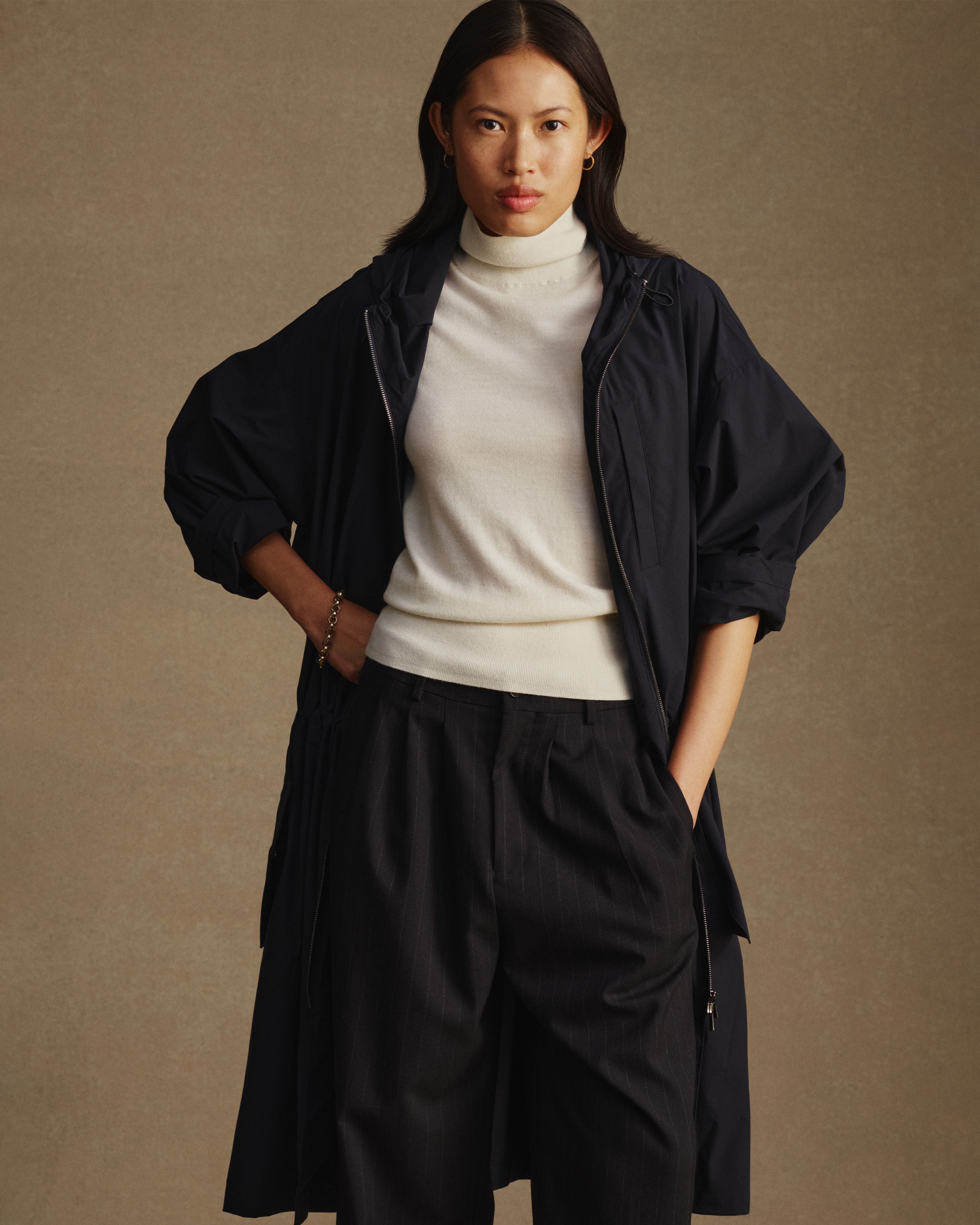 Bez Femme Rain Mac - Navy