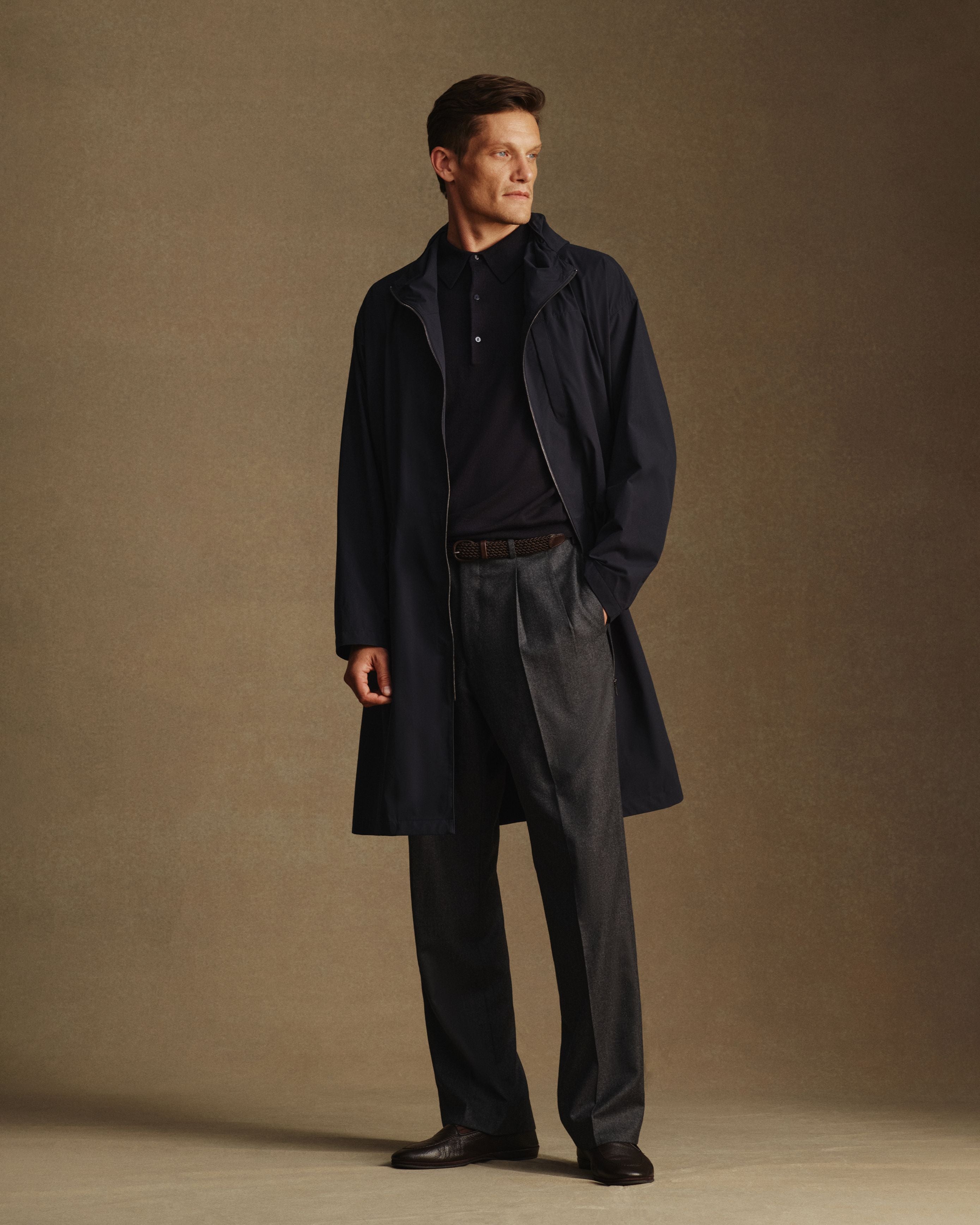 Bez Rain Mac - Navy