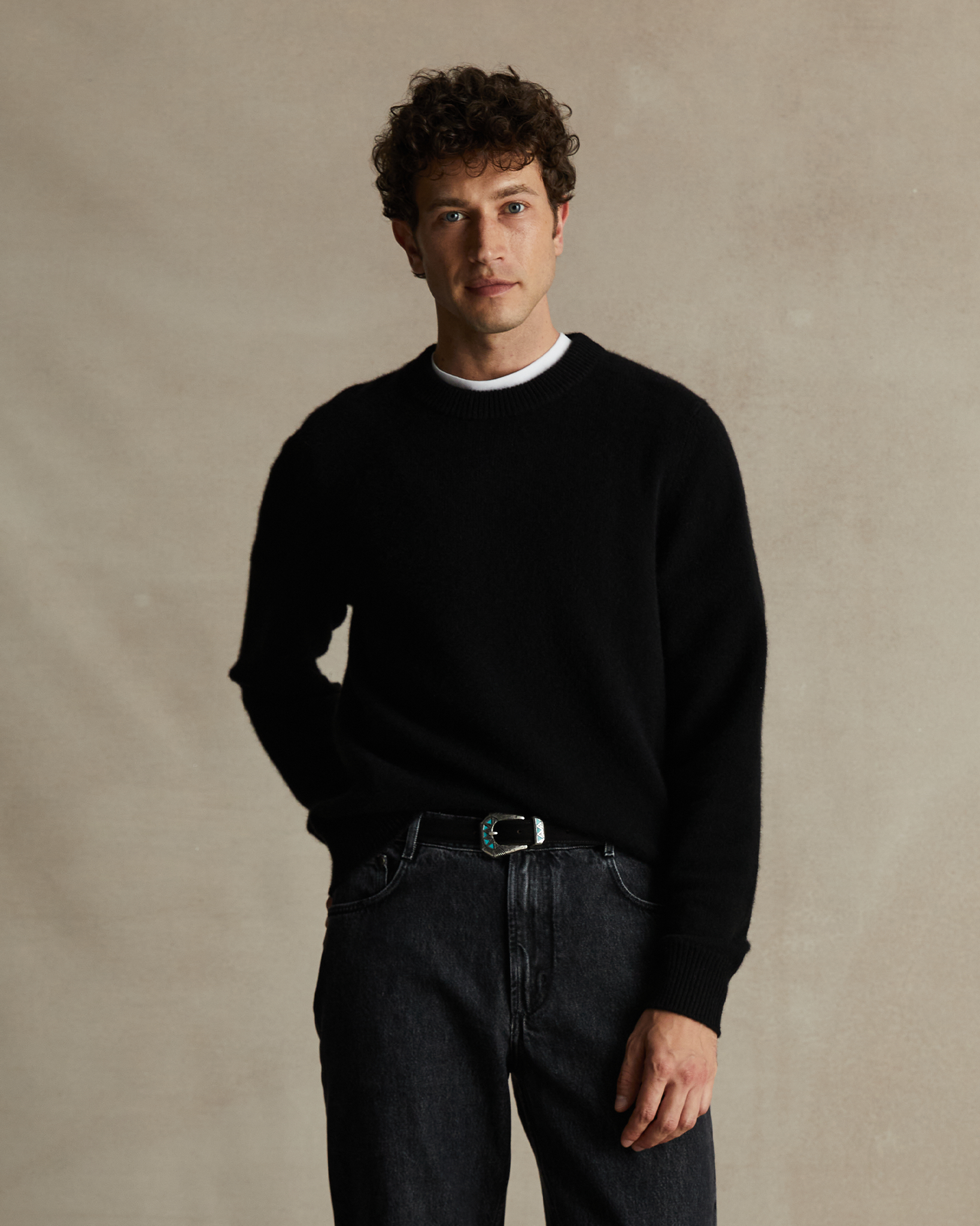 Cashmere Crew Neck - Black