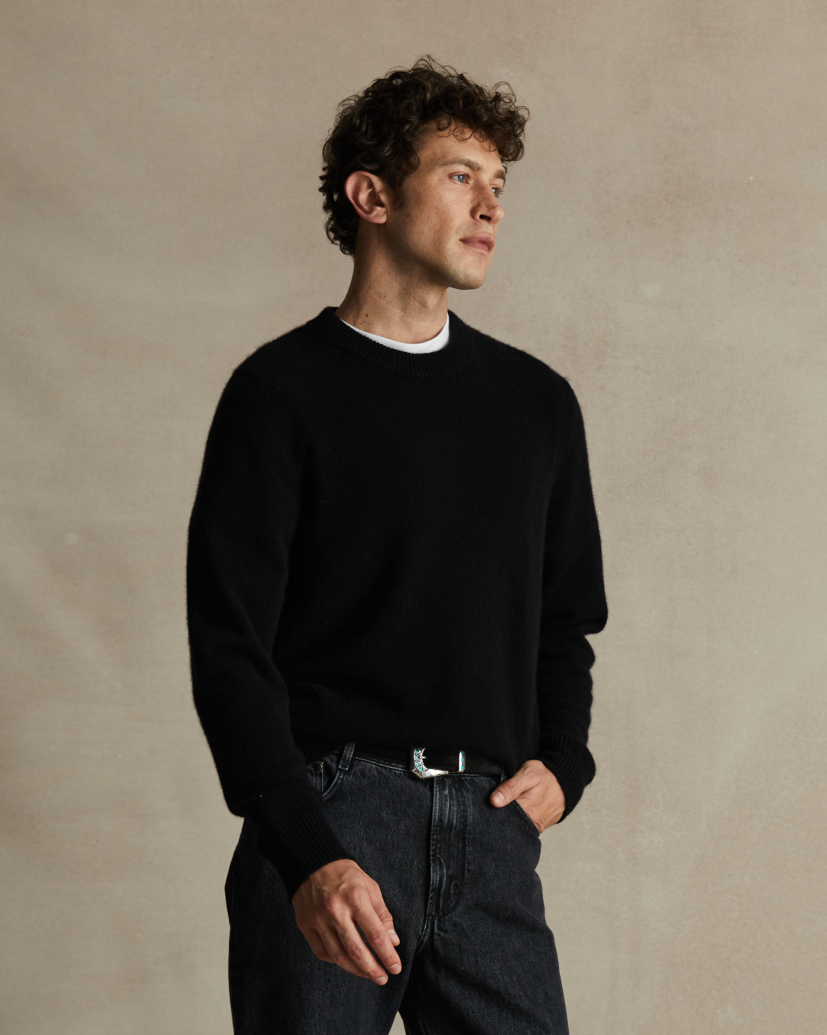 Cashmere Crew Neck - Black