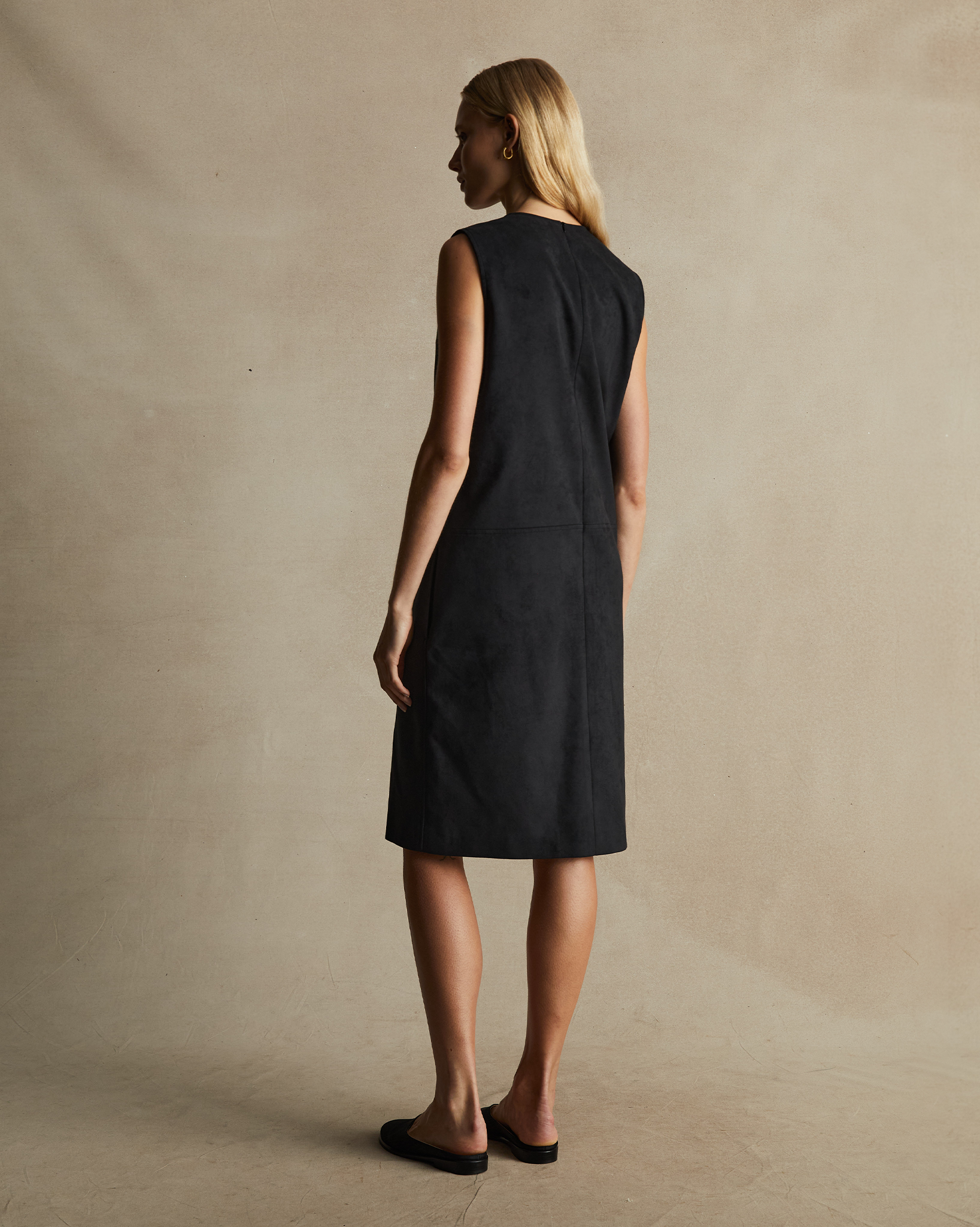 Black Suede Kristina Dress