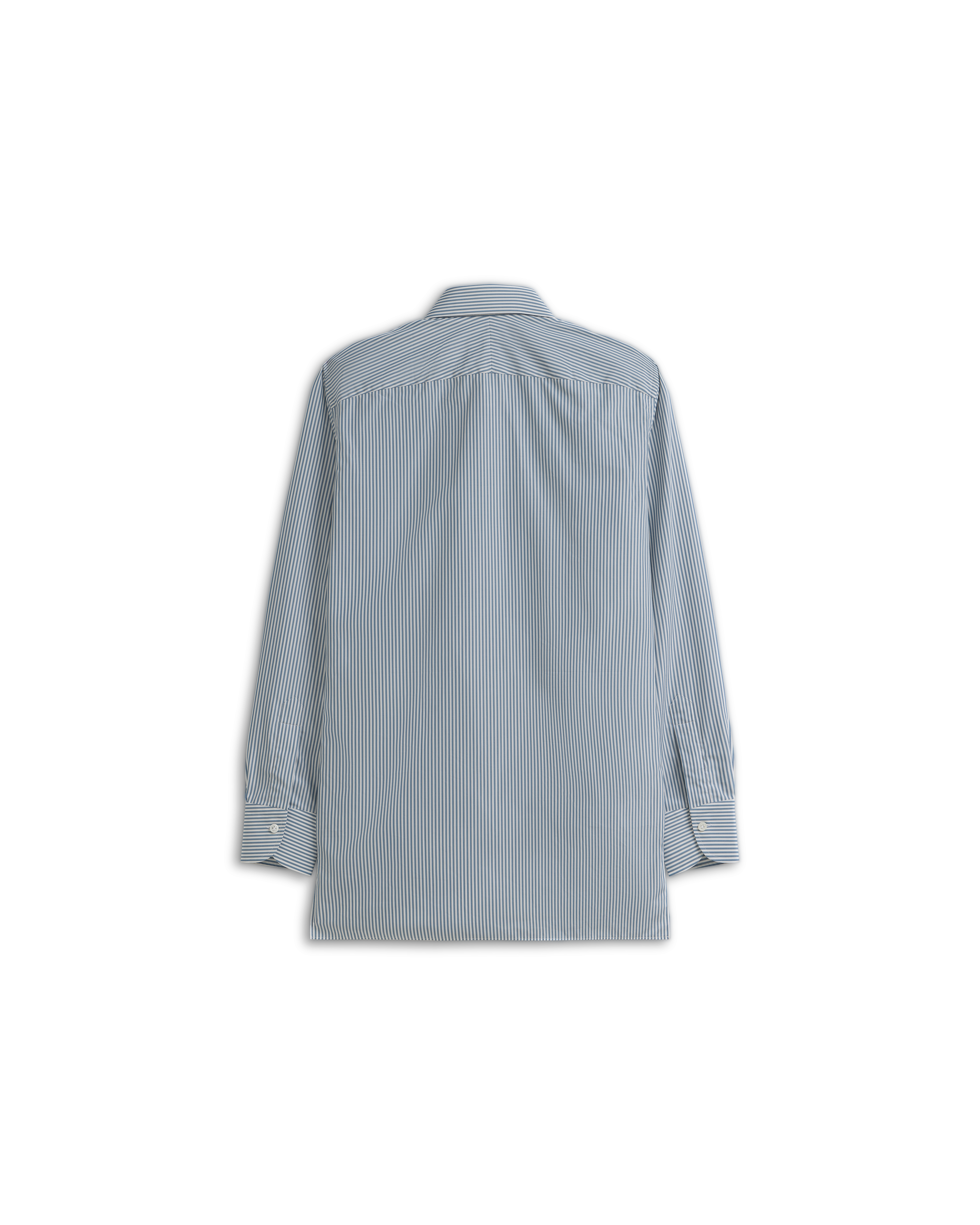 Poplin Shirt - Blue Stripe