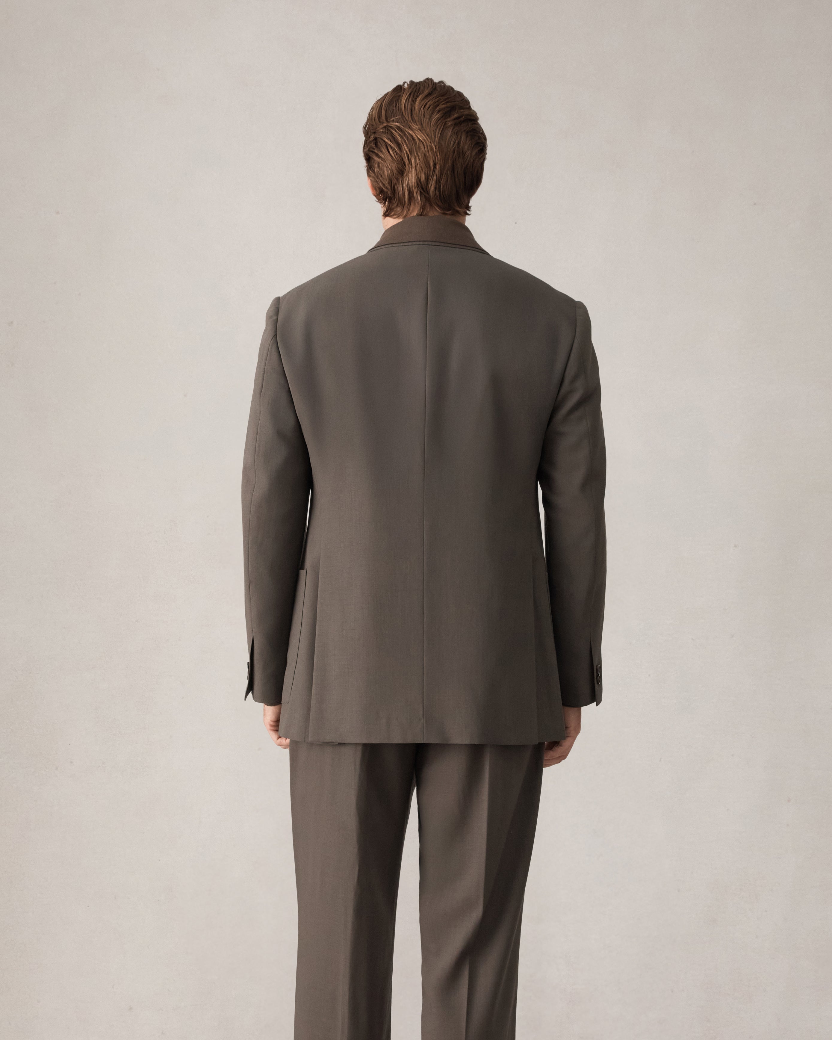 Merino S140 High Twist Blazer - Dark Moss