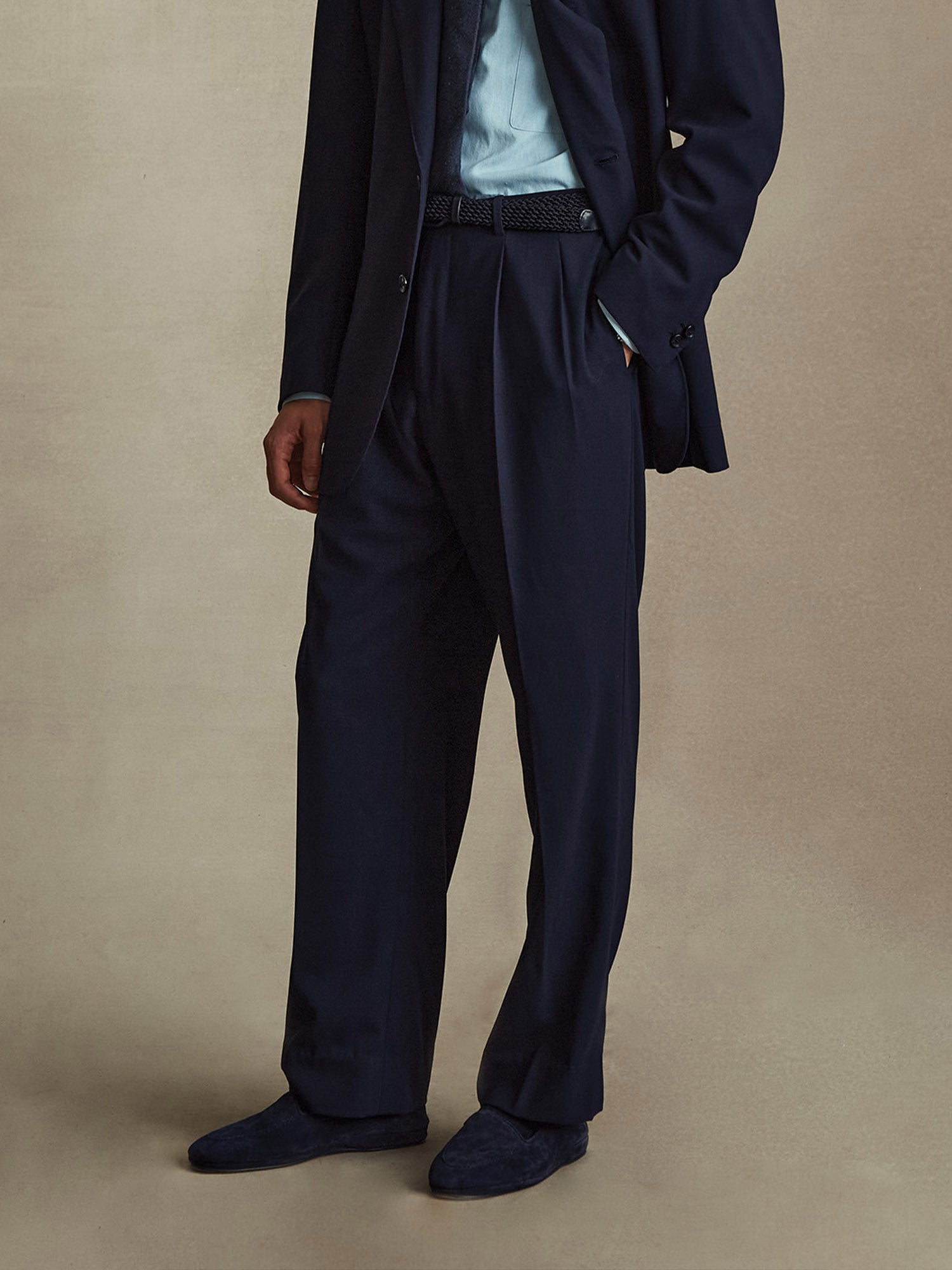 Merino Bluefeel Trousers - Navy
