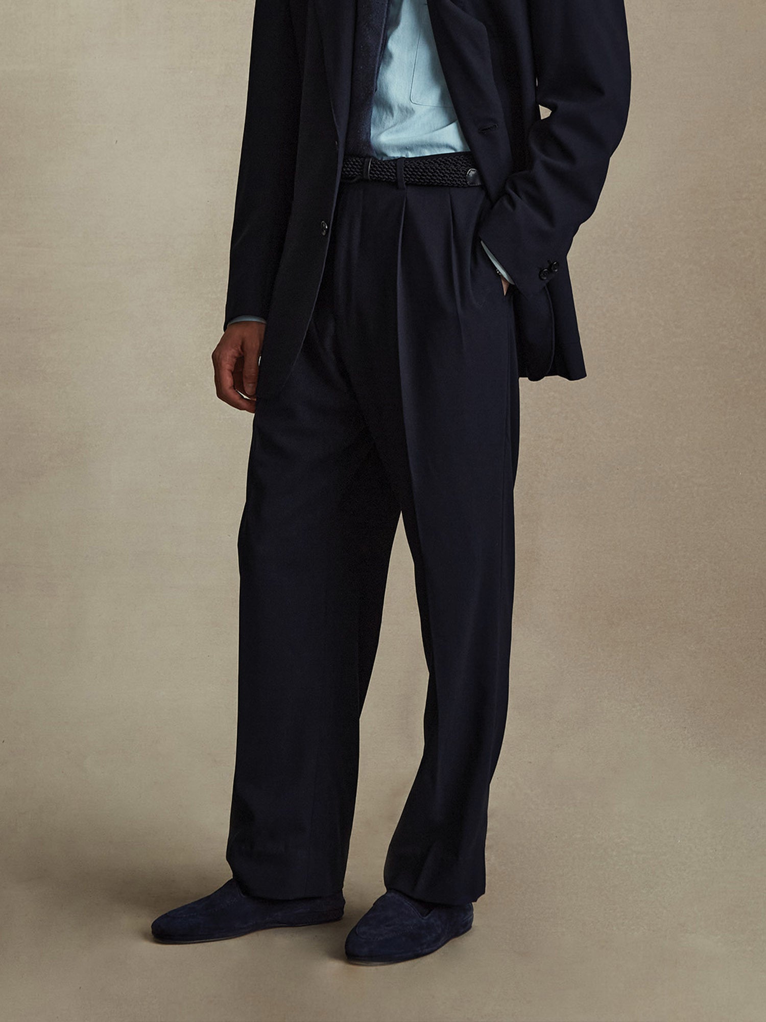 Merino Bluefeel Trousers - Dark Navy