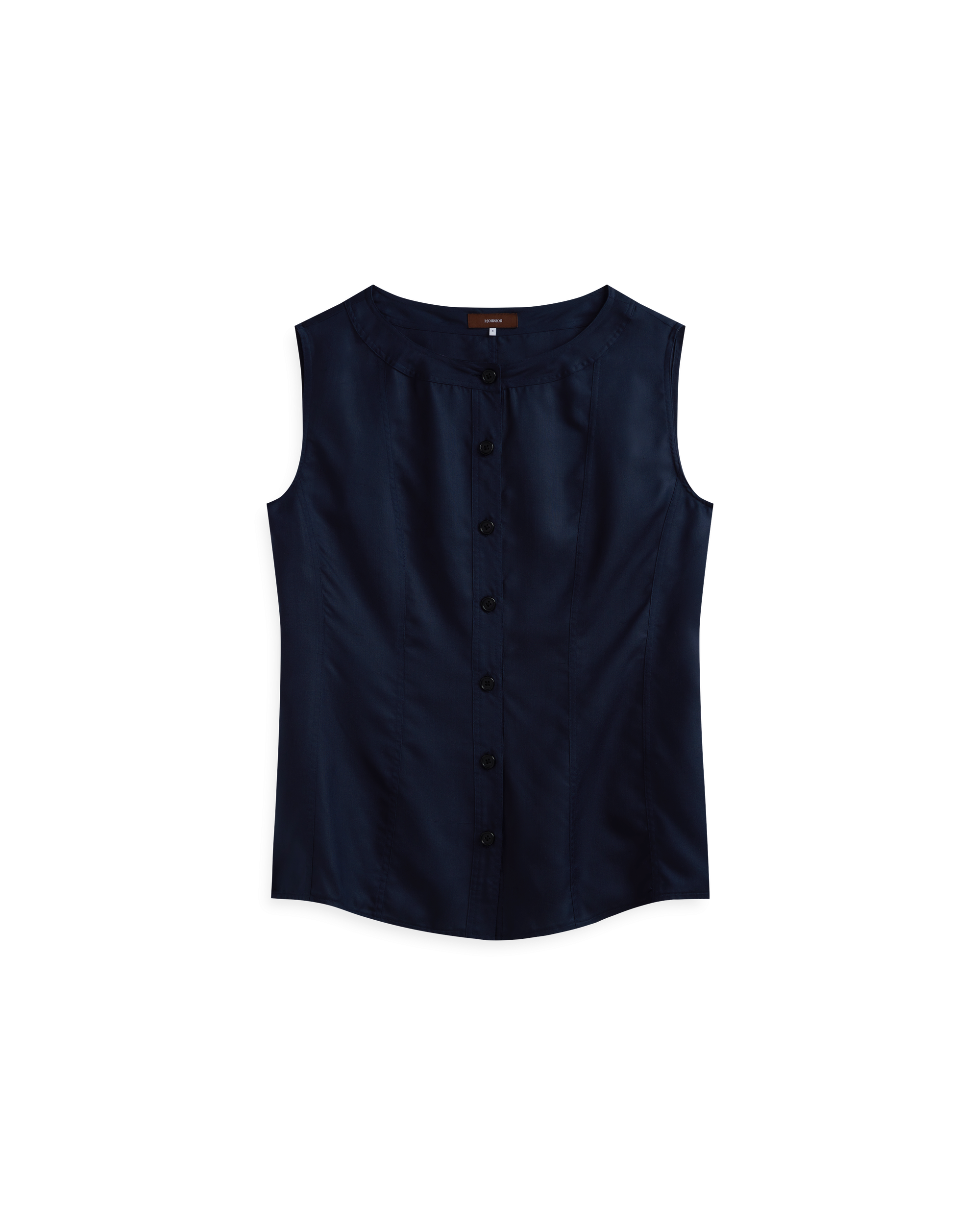 Bodice Top - Navy Dupioni