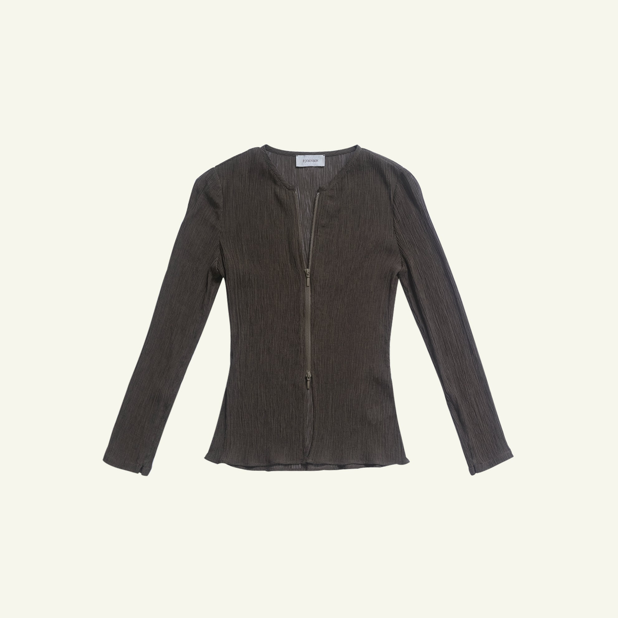 Clara Zip Top - Olive