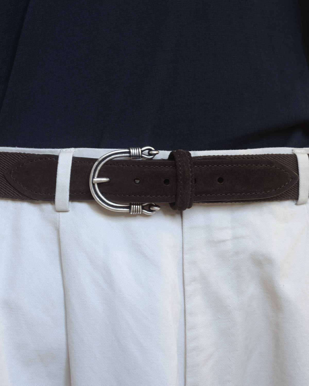 Cotton Drill Belt - Chocolate