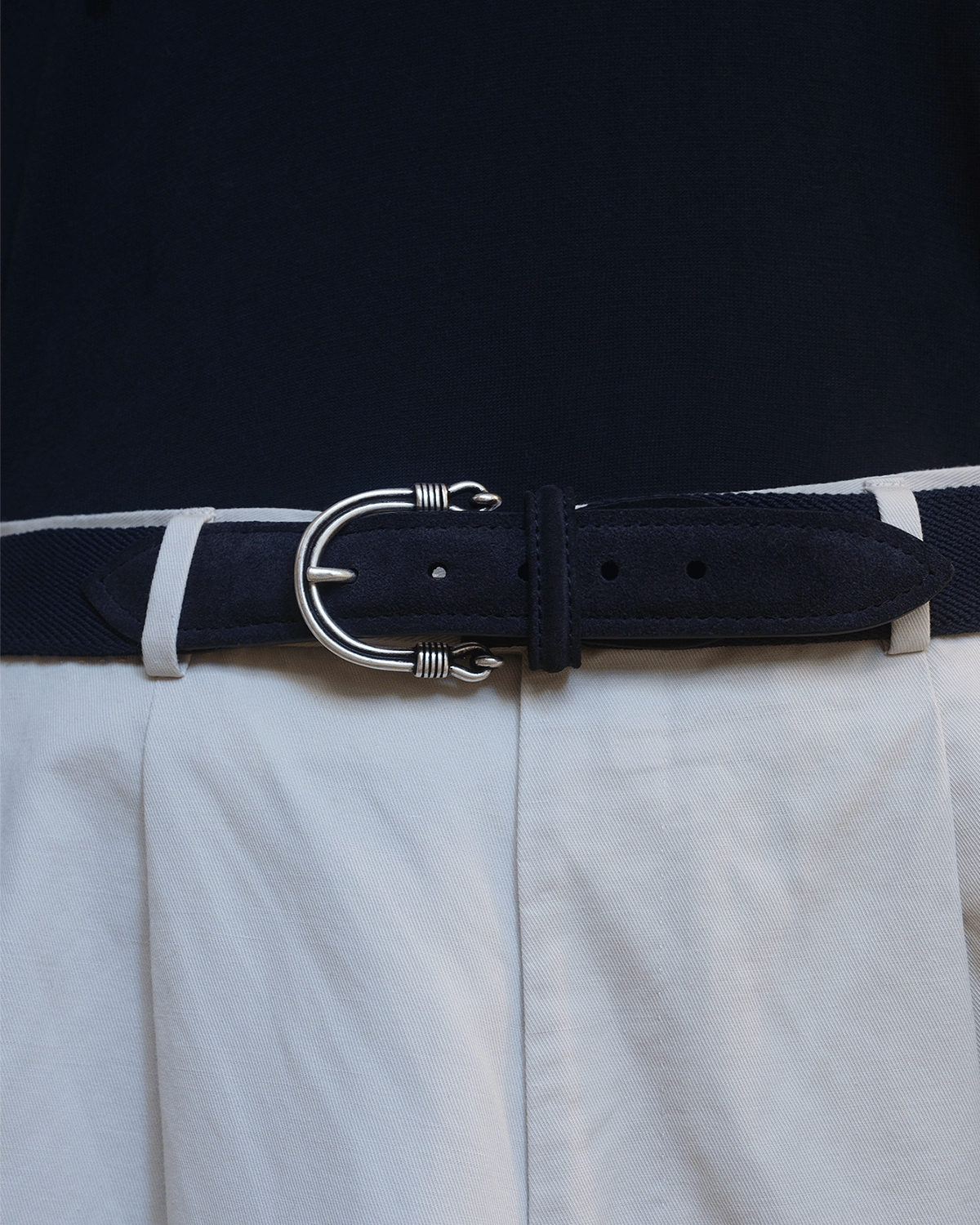Cotton Drill Belt - Navy