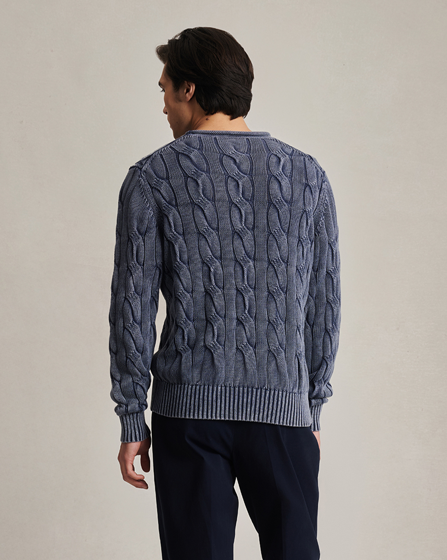 Yachtie Cable Sweater - Navy