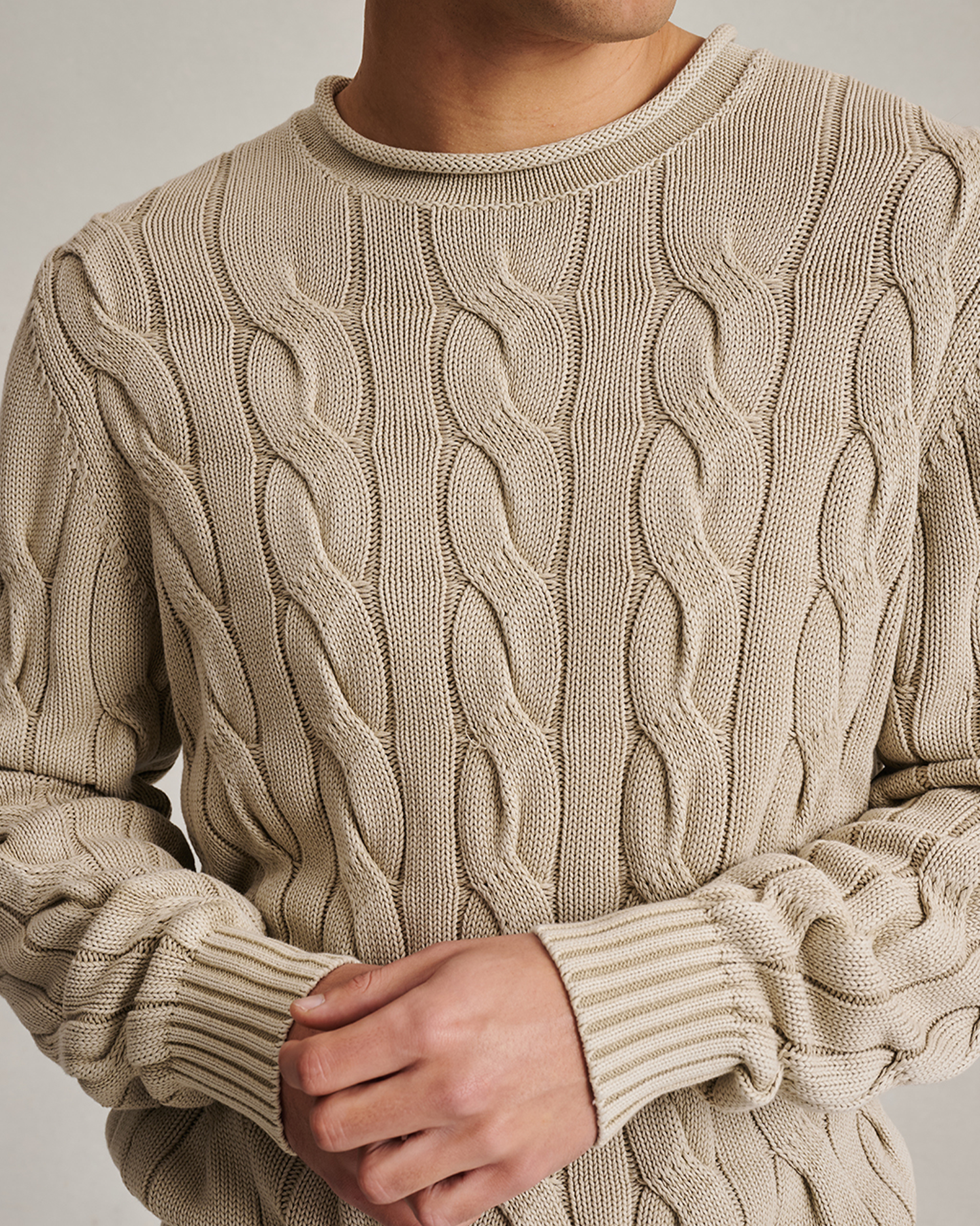 Yachtie Cable Sweater - Beige