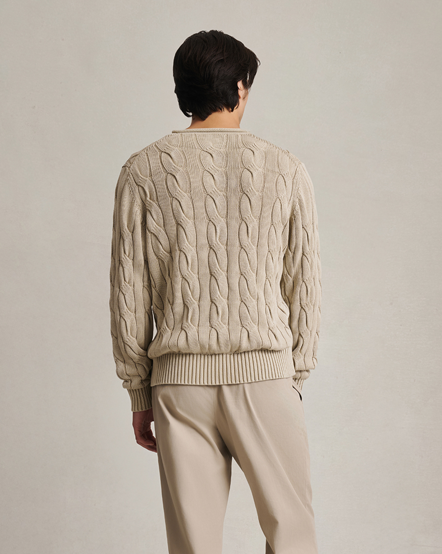 Yachtie Cable Sweater - Beige