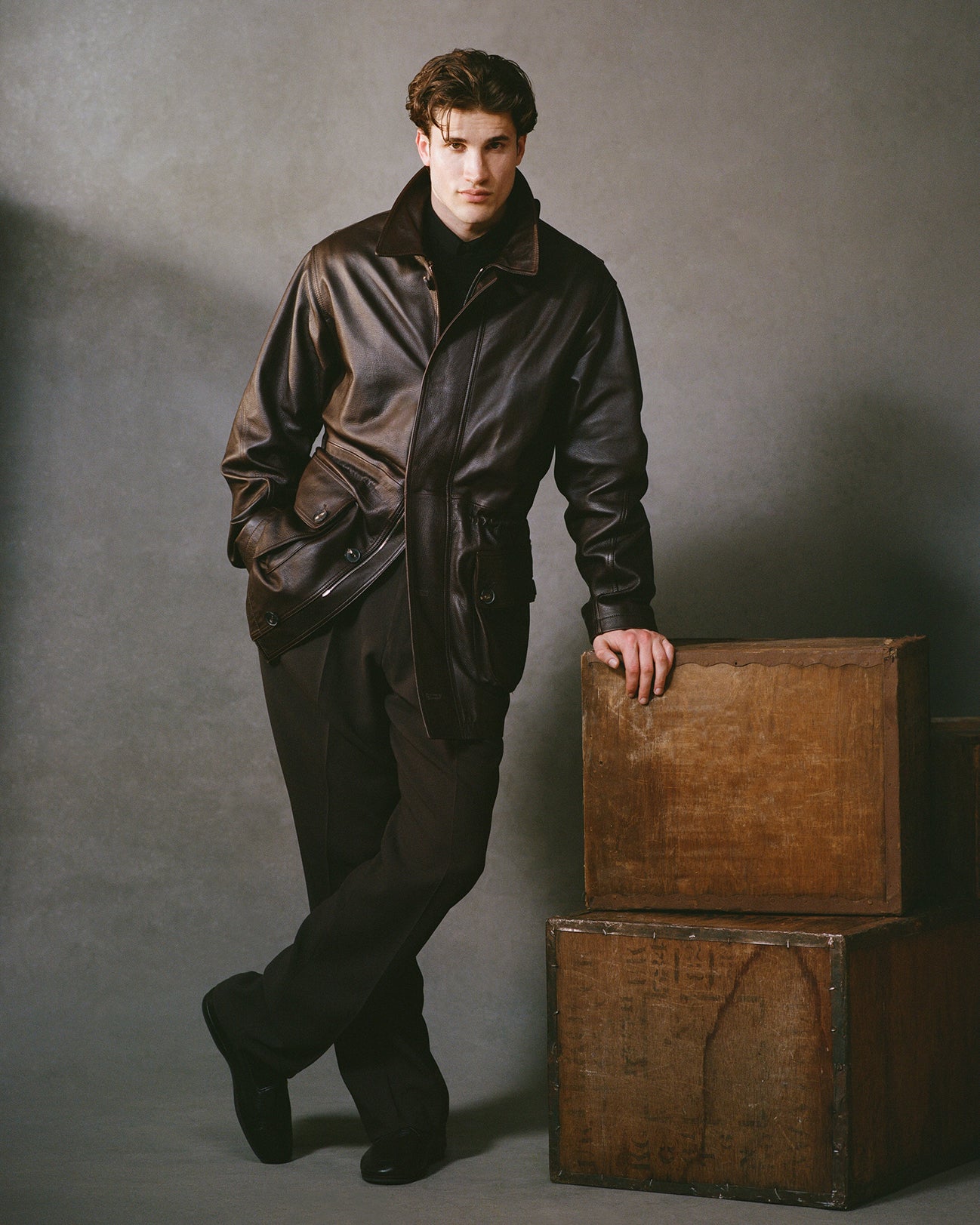 Campagna Coat - Chocolate Leather