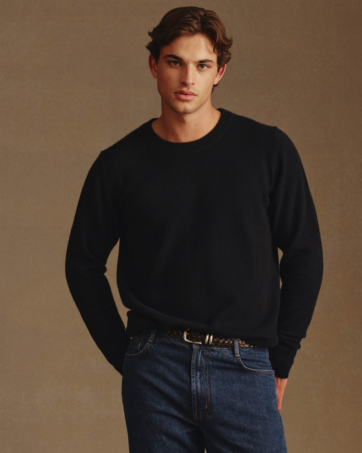 Cashmere Crew Neck - Navy