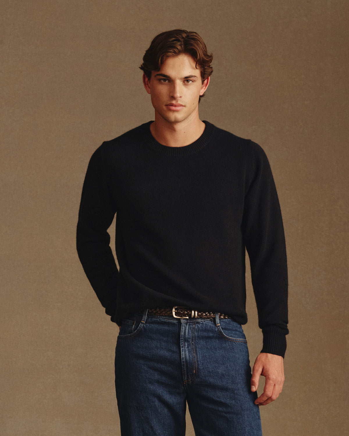 Cashmere Crew Neck - Navy