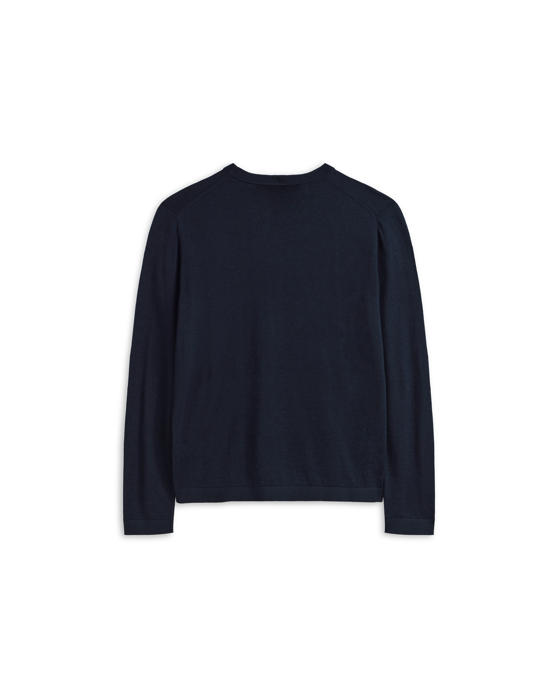 Cashmere Silk Superfine Crew Neck - Navy